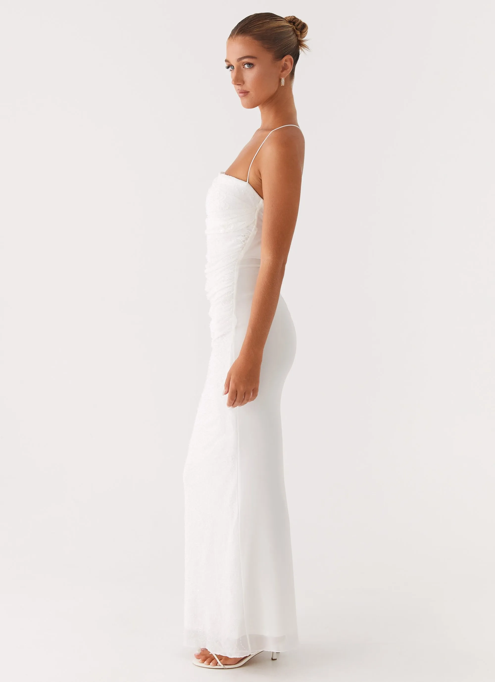 Paxton Beaded Maxi Dress - White sold by Peppermayo product image thumbnail 3