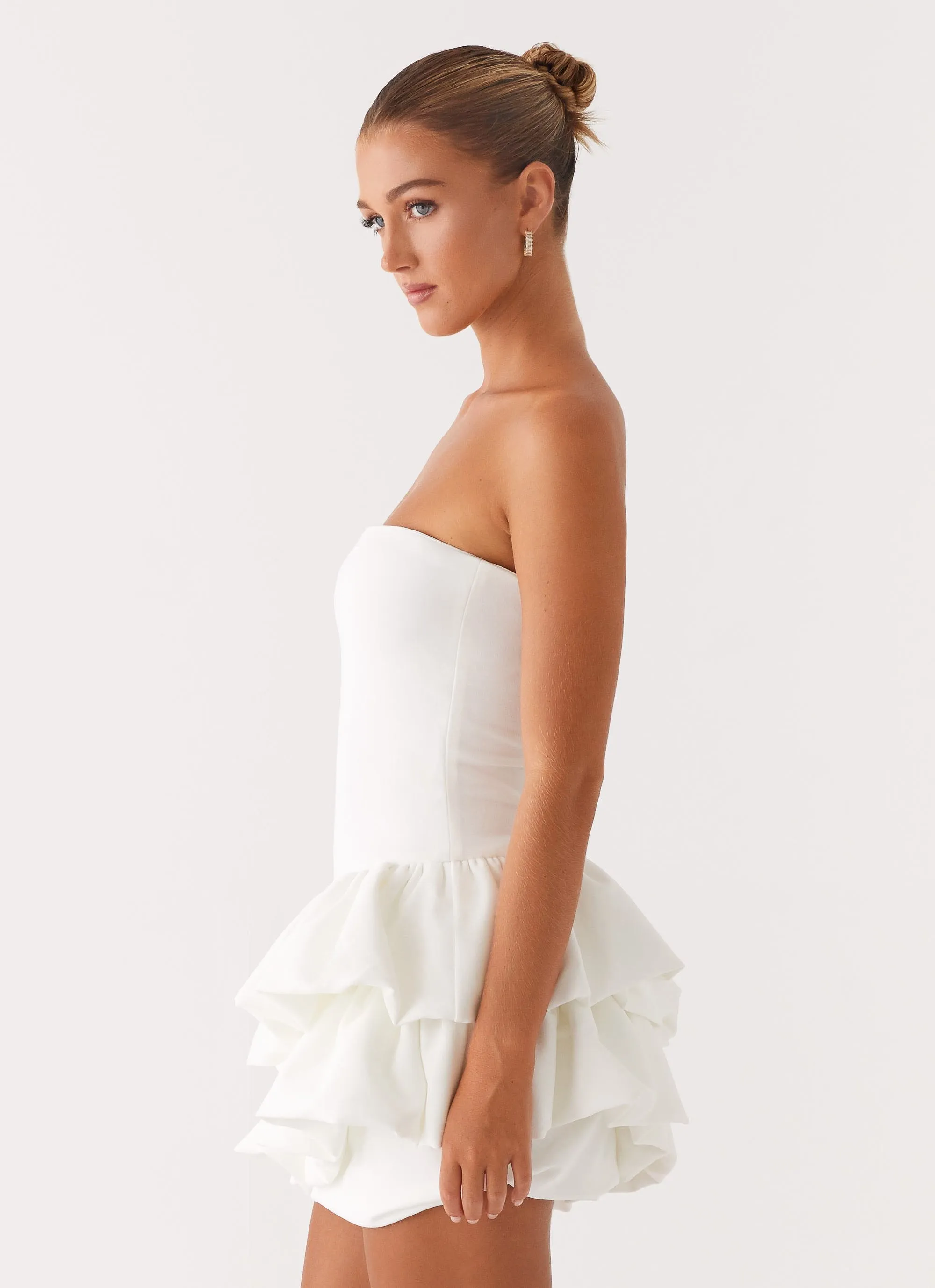 Marie Mini Dress - White sold by Peppermayo product image thumbnail 3