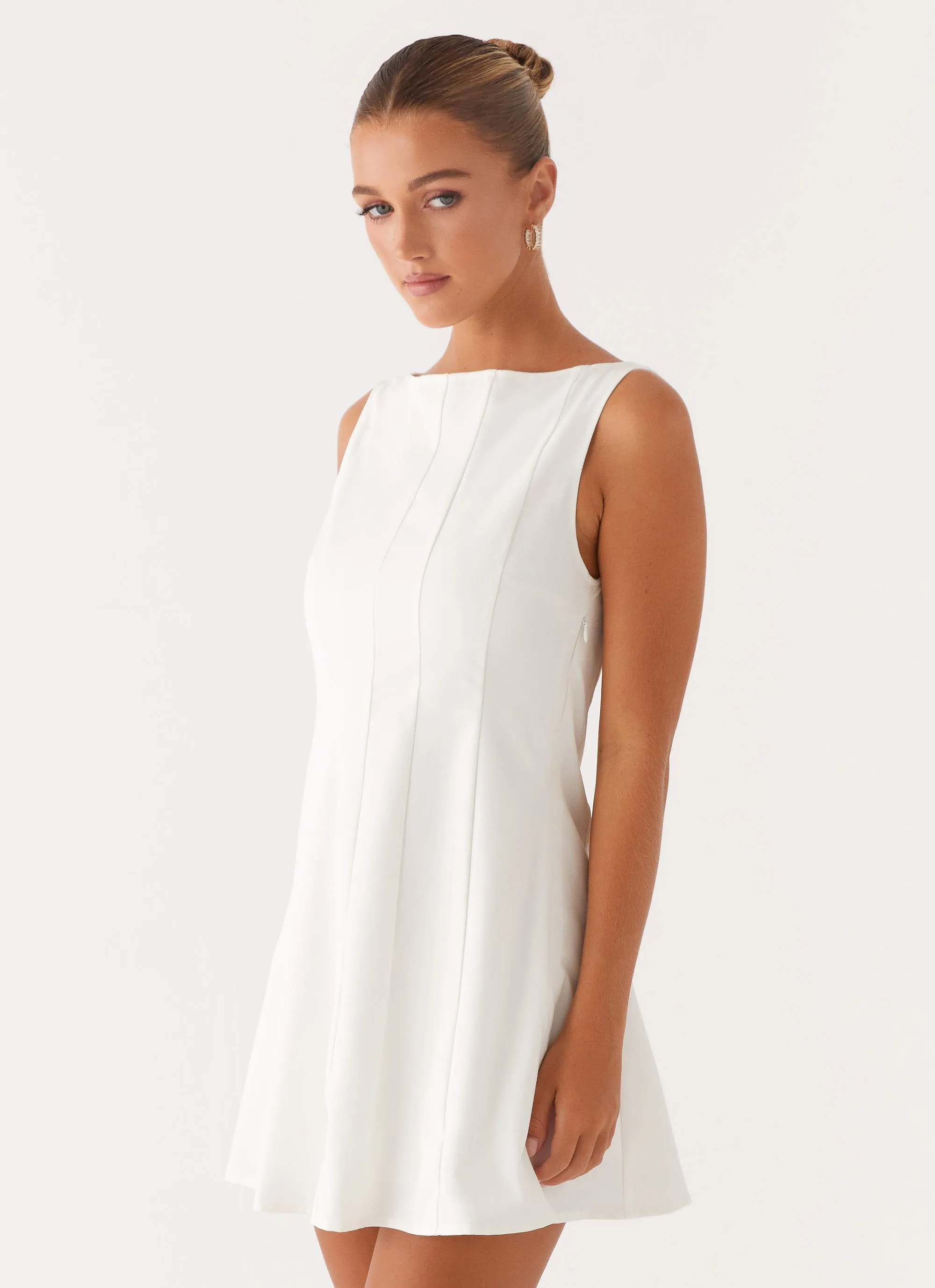 Emelie Mini Dress - White sold by Peppermayo product image thumbnail 3