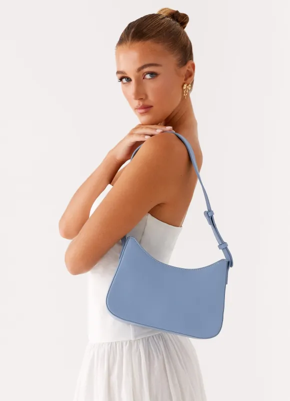Franklin Shoulder Bag - Blue sold by Peppermayo