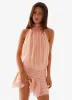 Willow Chiffon Mini Dress - Orange sold by Peppermayo
