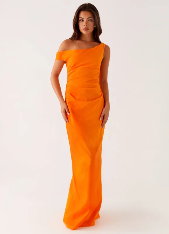 Ignite Maxi Dress - Orange made by Peppermayo