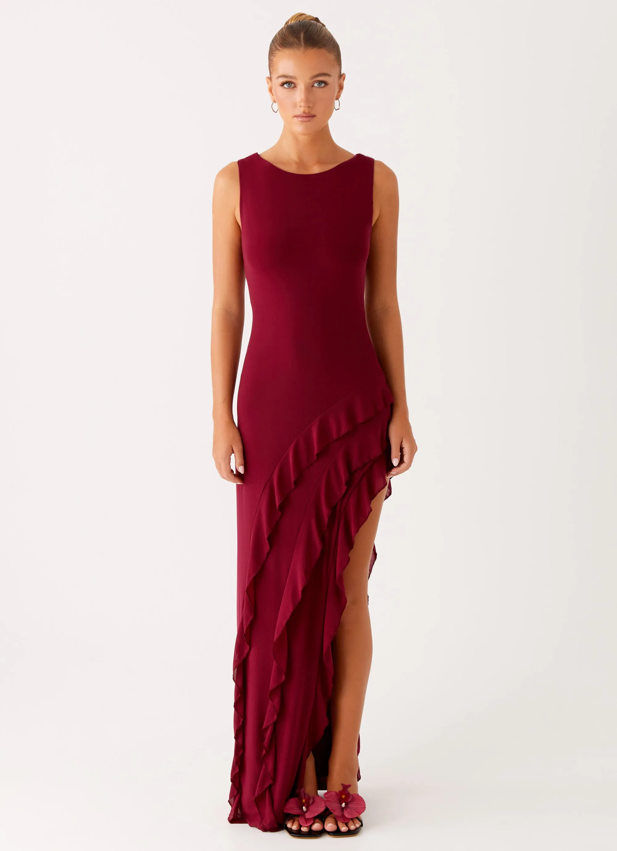 Hendrix Maxi Dress - Raspberry Wine sold by Peppermayo product image thumbnail 2