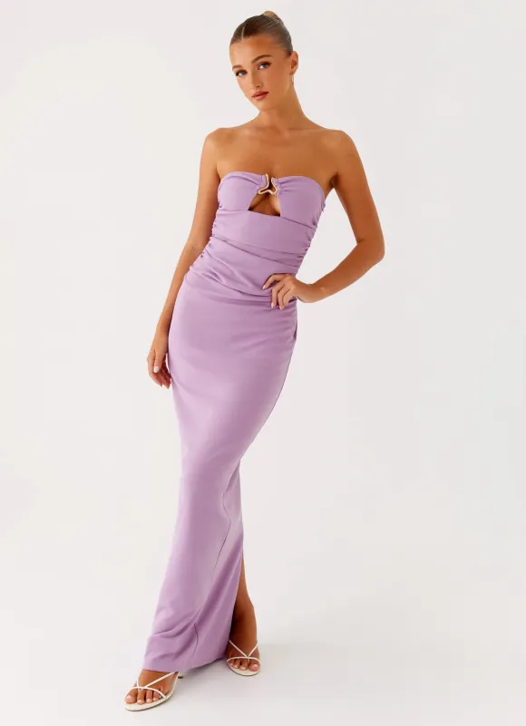 Eryn Maxi Dress - Lilac sold by Peppermayo