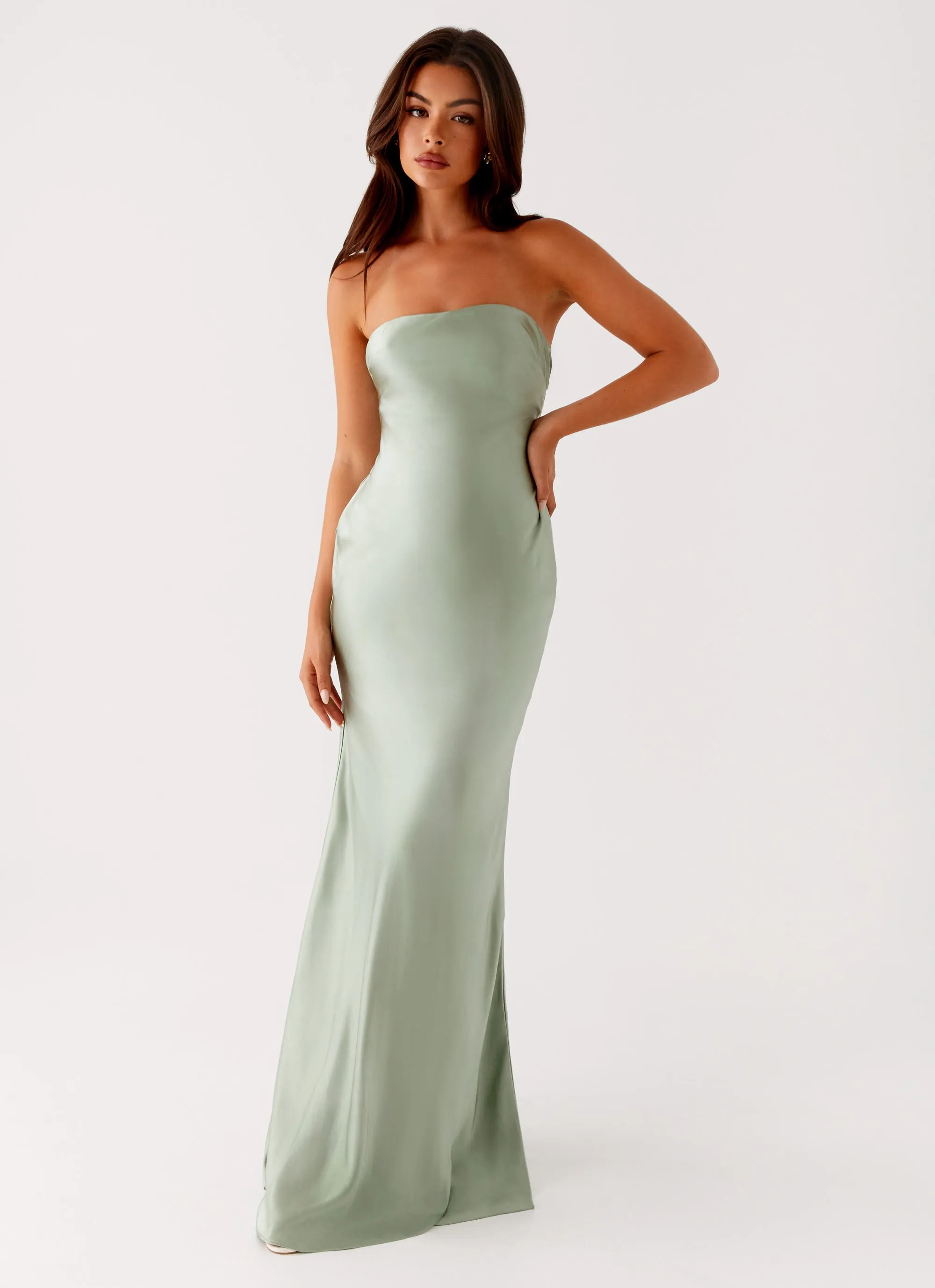 Monte Carlo Maxi Dress - Sage sold by Peppermayo