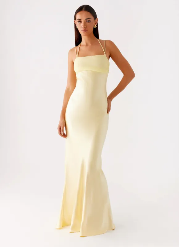 Belize Maxi Dress - Yellow sold by Peppermayo