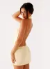 Birdie Halterneck Mini Dress - Yellow sold by Peppermayo