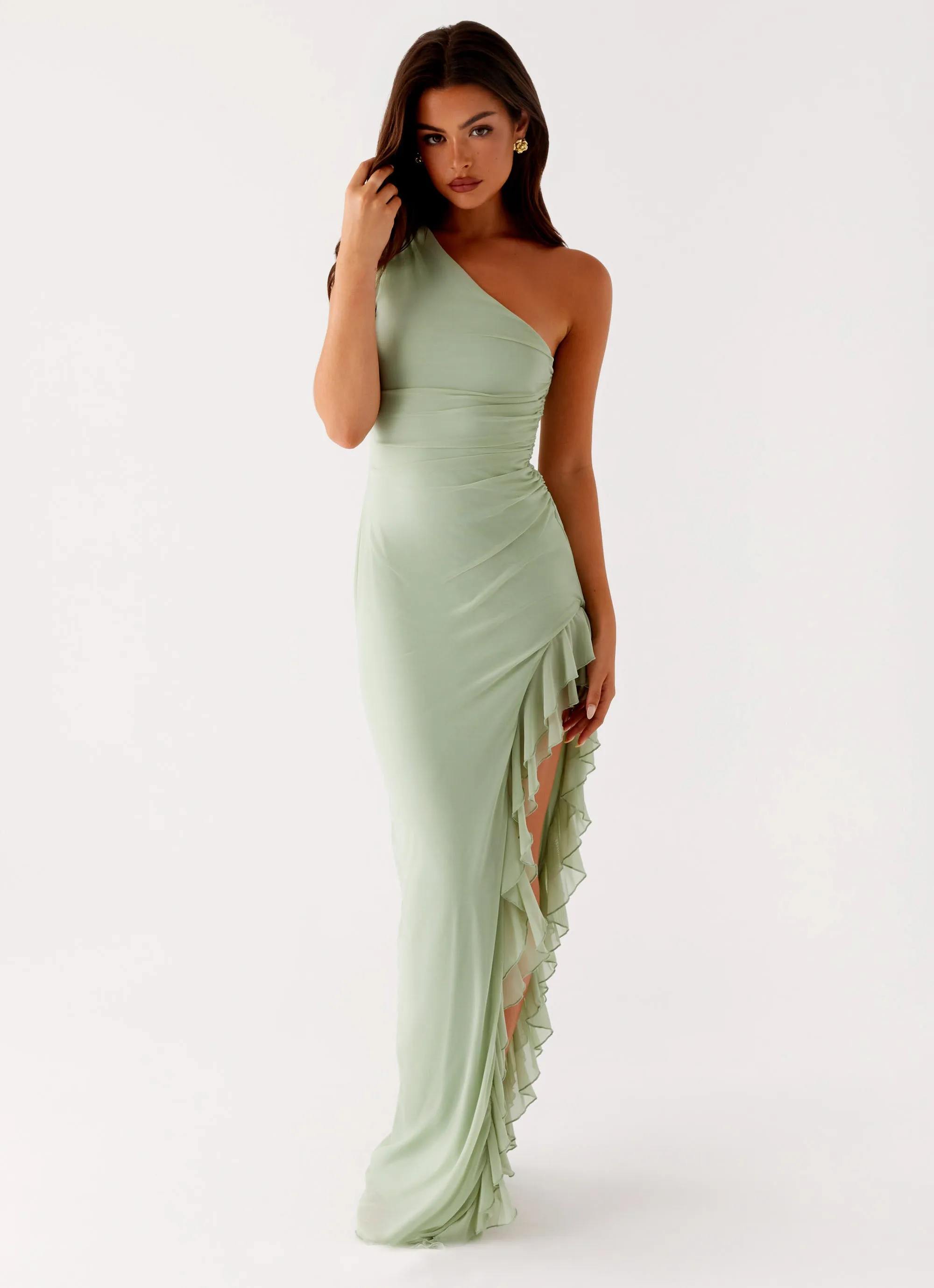 Clarence Maxi Dress - Sage sold by Peppermayo