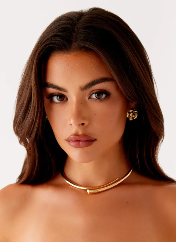 Raven Necklace - Gold sold by Peppermayo