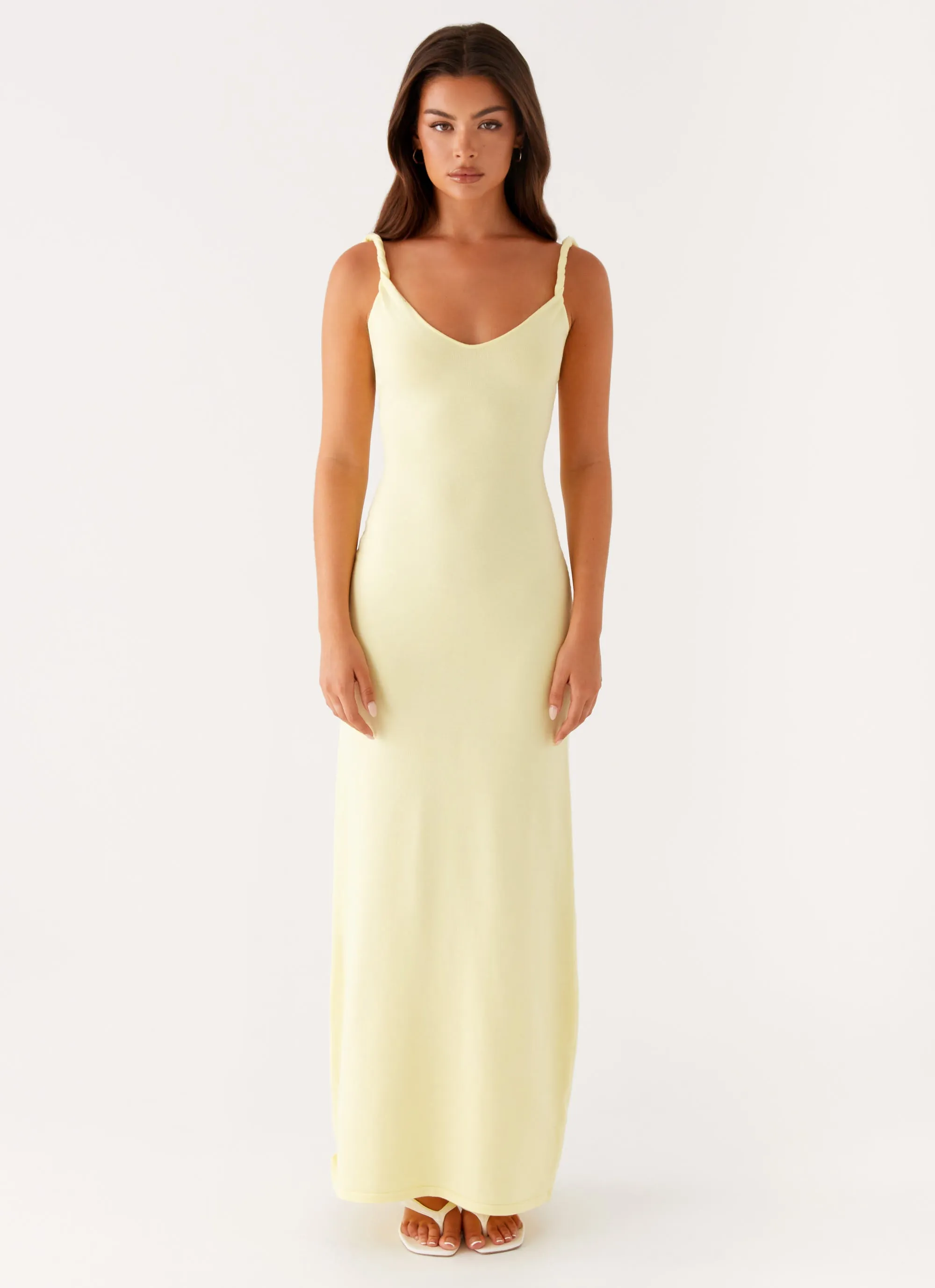 Anastasia Maxi Dress - Yellow sold by Peppermayo