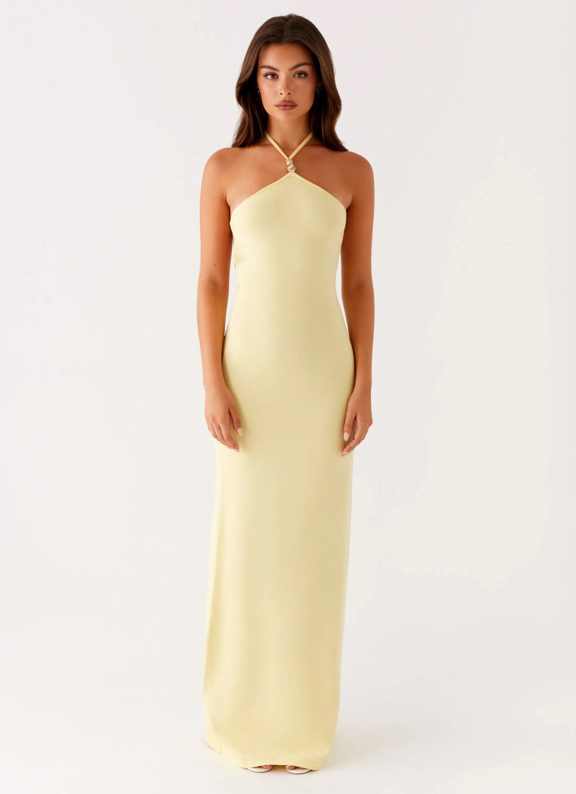 Elisha Knit Maxi Dress - Yellow sold by Peppermayo product image thumbnail 3