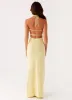 Elisha Knit Maxi Dress - Yellow sold by Peppermayo