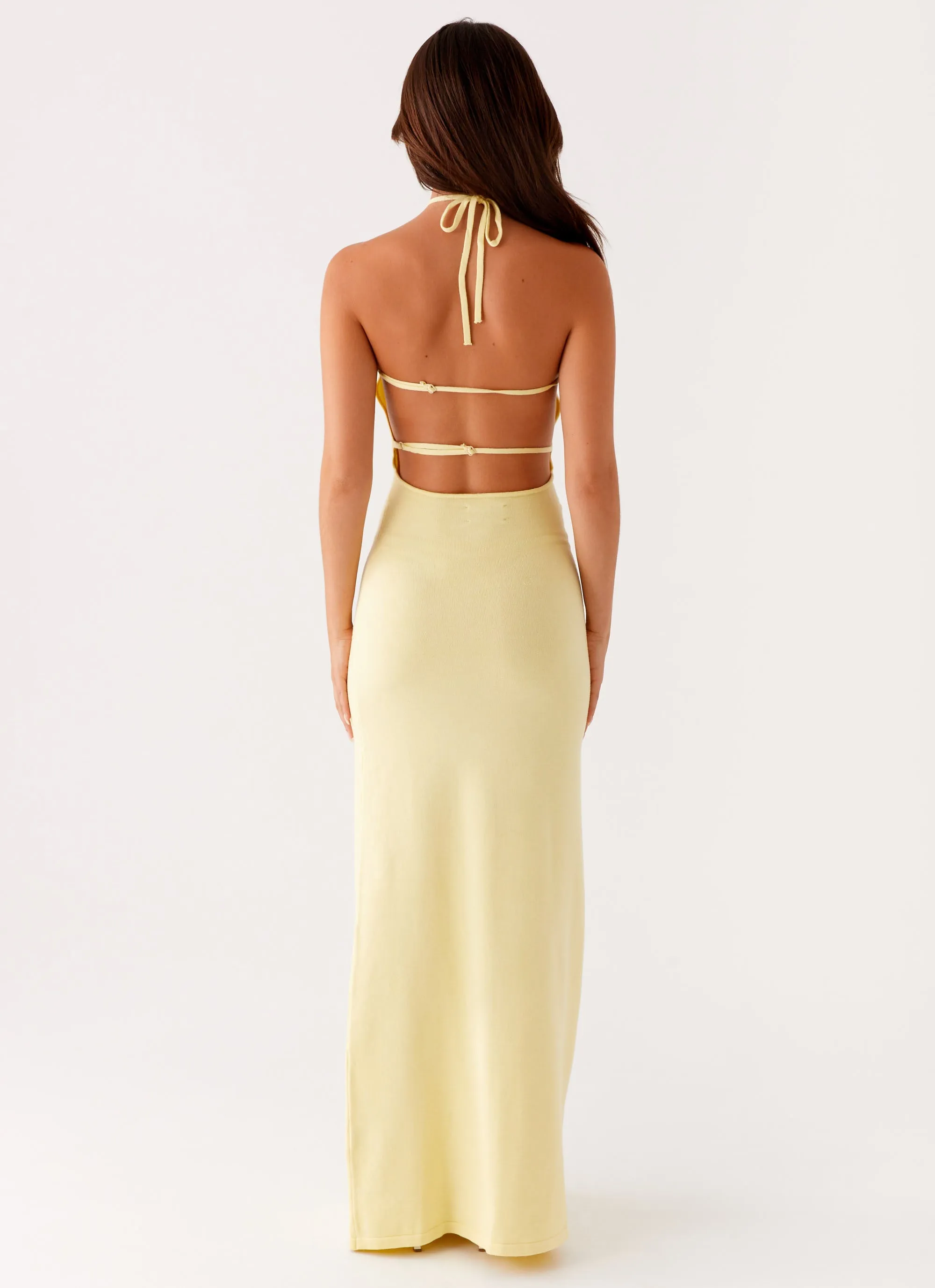 Elisha Knit Maxi Dress - Yellow sold by Peppermayo product image thumbnail 5