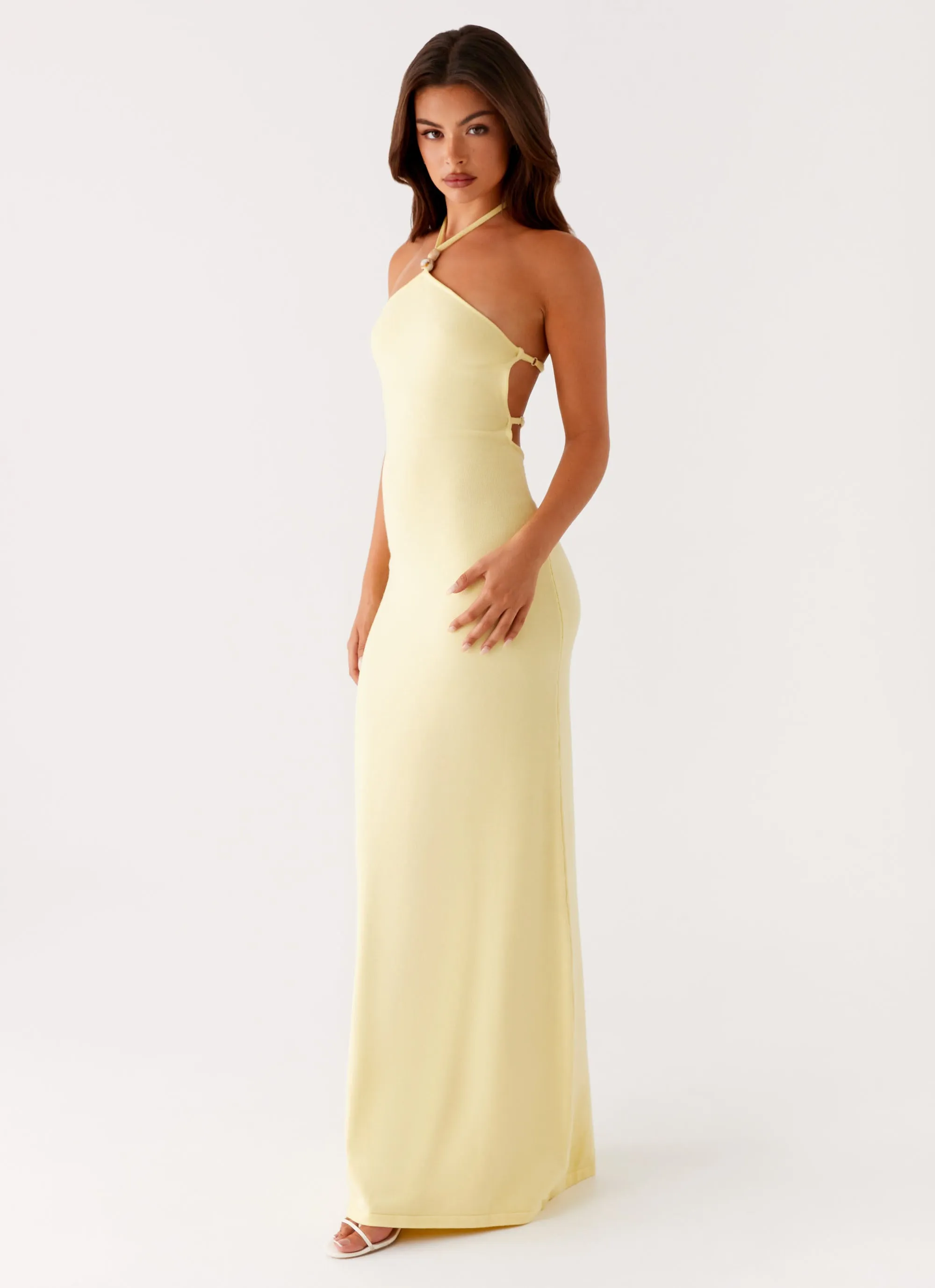 Elisha Knit Maxi Dress - Yellow sold by Peppermayo product image thumbnail 4