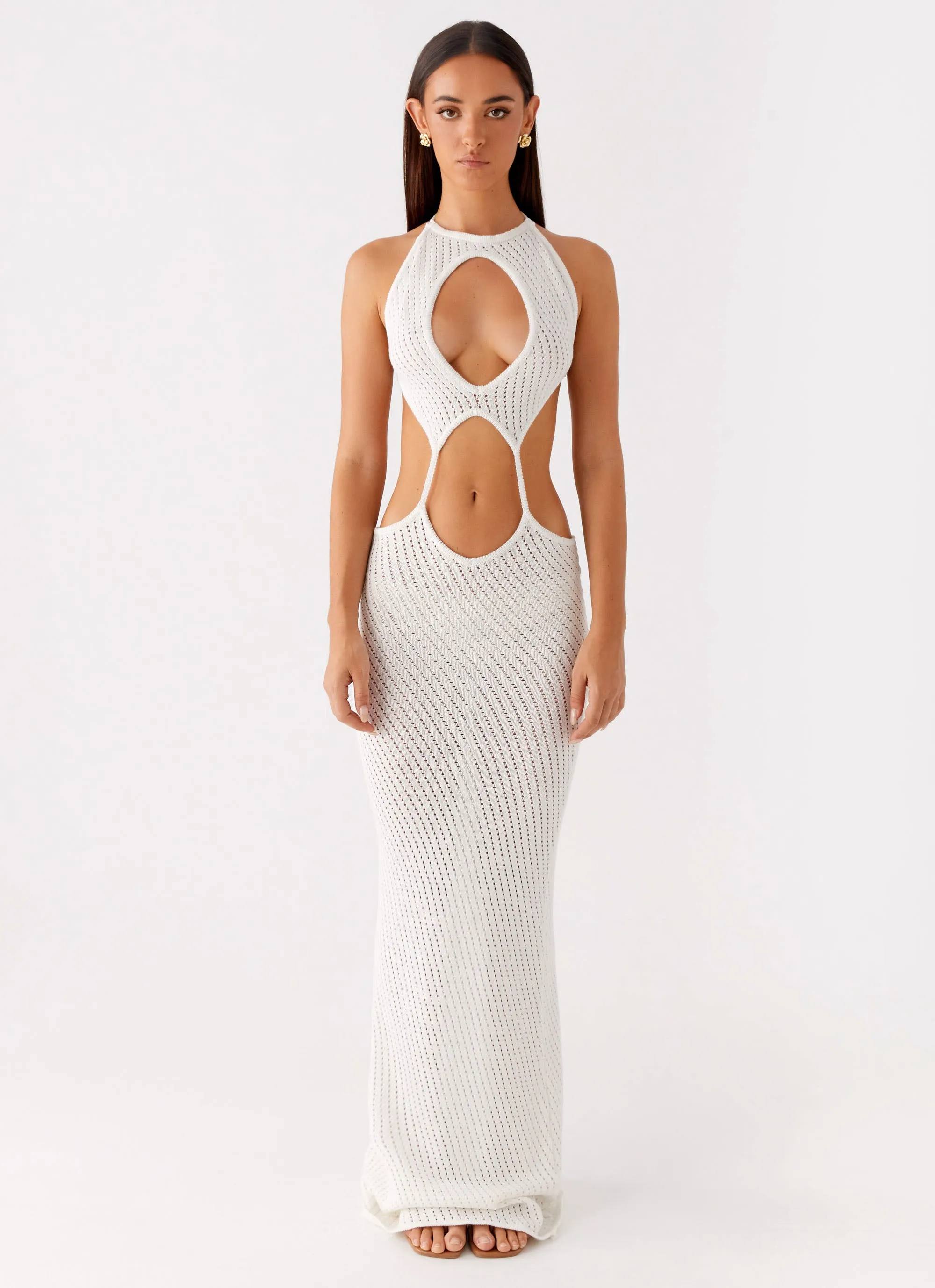 Caicos Crochet Maxi Dress - White sold by Peppermayo product image thumbnail 2