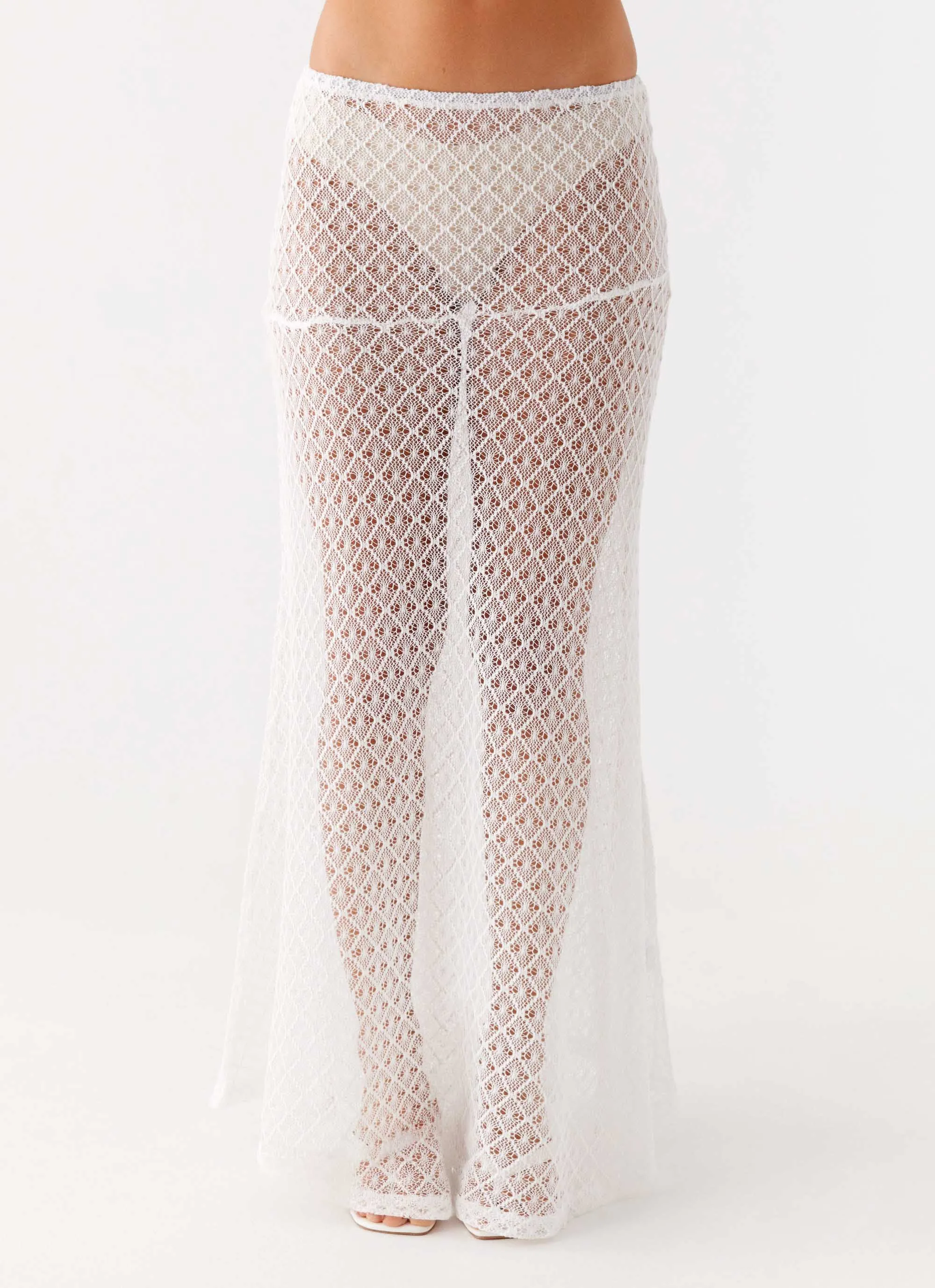 Velli Crochet Maxi Skirt - White sold by Peppermayo product image thumbnail 5