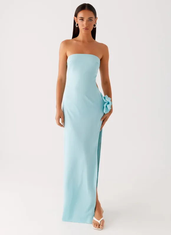 Fenway Strapless Maxi Dress - Mint sold by Peppermayo