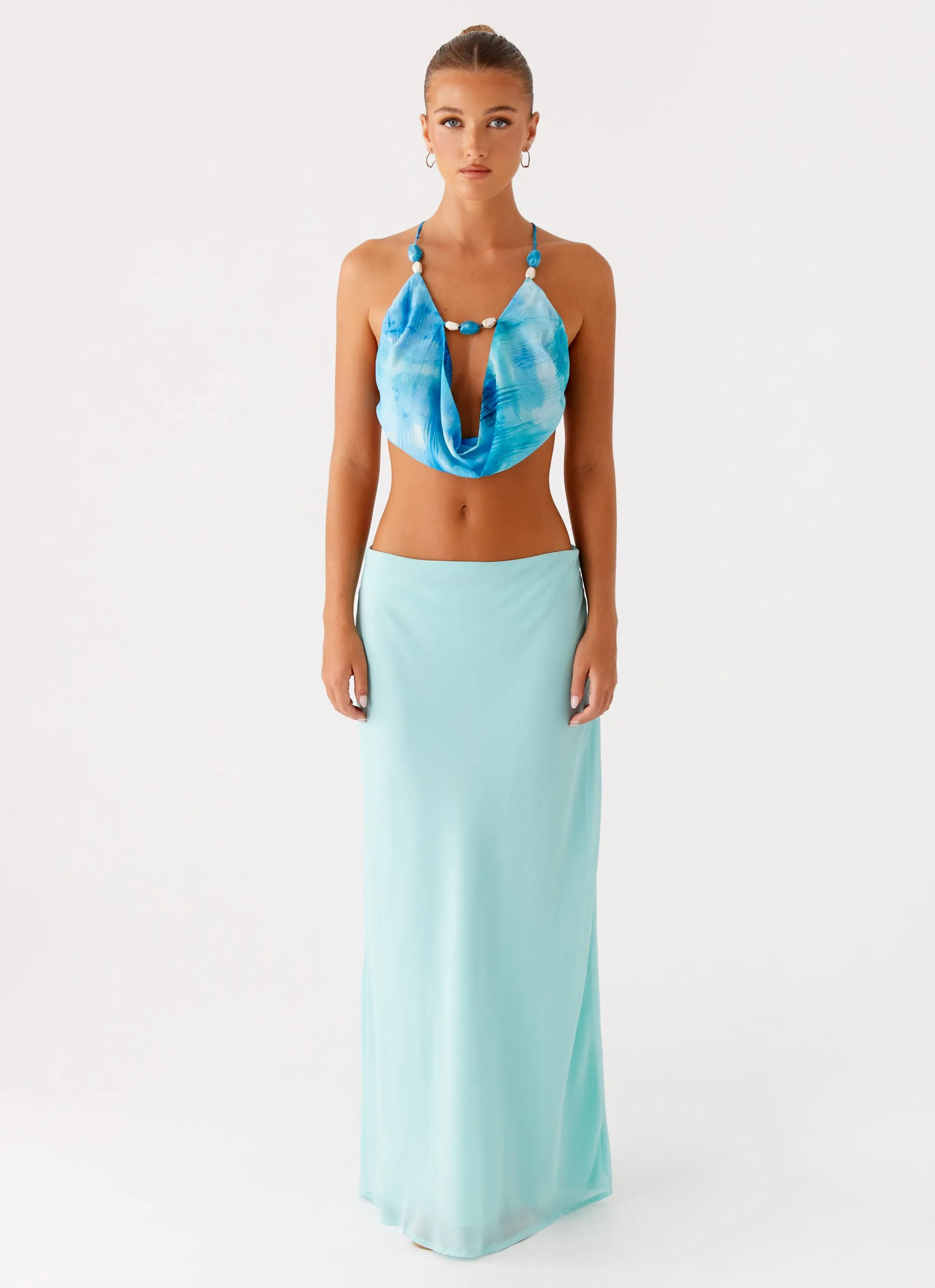 Miah Top - Blue Tie Dye sold by Peppermayo product image thumbnail 5