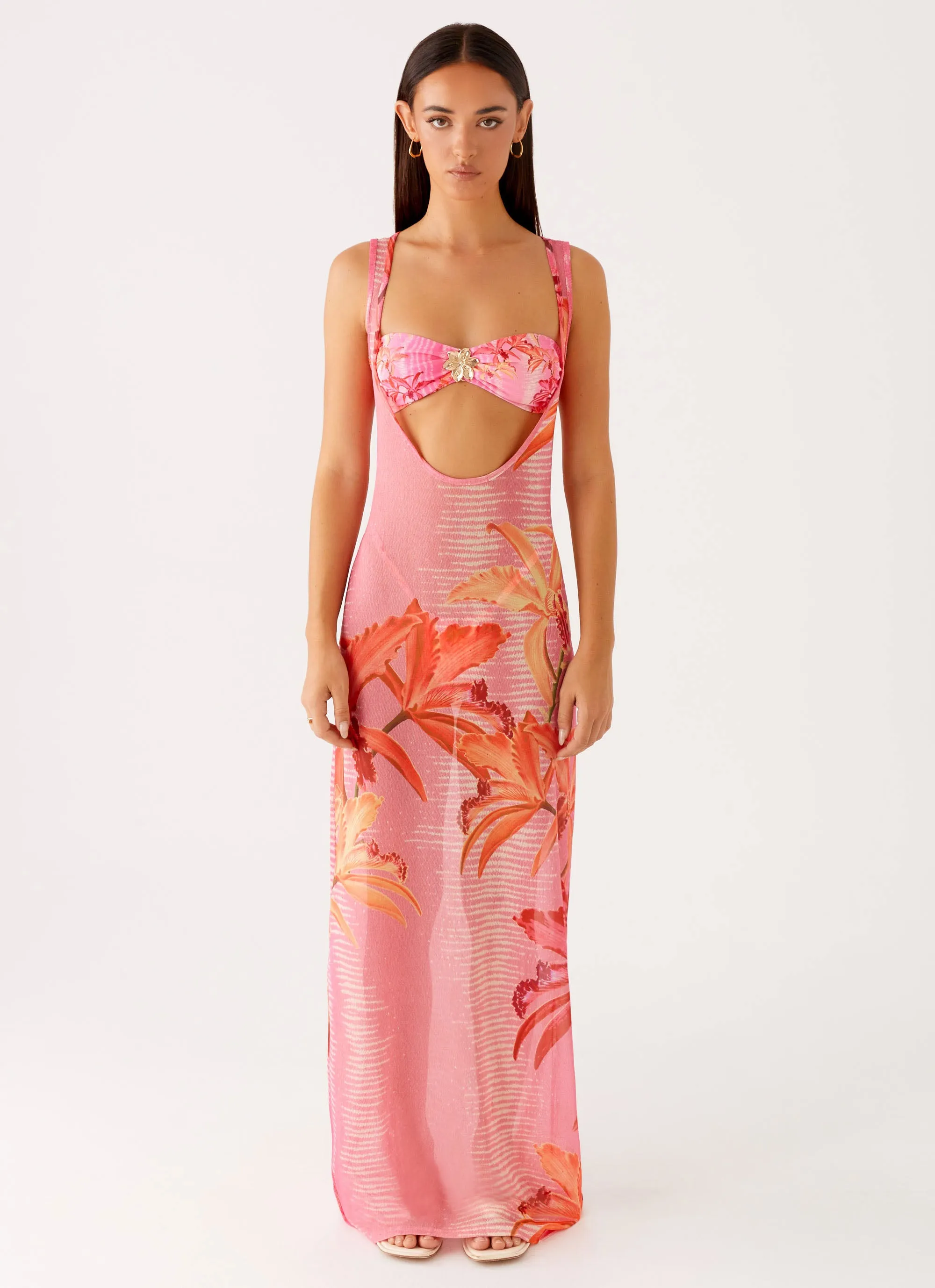 Sorella Maxi Dress - Tropical Pink Print sold by Peppermayo product image thumbnail 5
