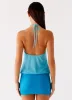 Minima Mini Dress - Blue Gradient sold by Peppermayo