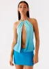 Minima Mini Dress - Blue Gradient sold by Peppermayo