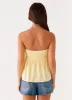 Cassie Tube Top - Yellow sold by Peppermayo