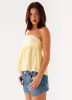 Cassie Tube Top - Yellow sold by Peppermayo