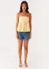 Cassie Tube Top - Yellow sold by Peppermayo