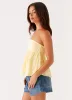 Cassie Tube Top - Yellow sold by Peppermayo