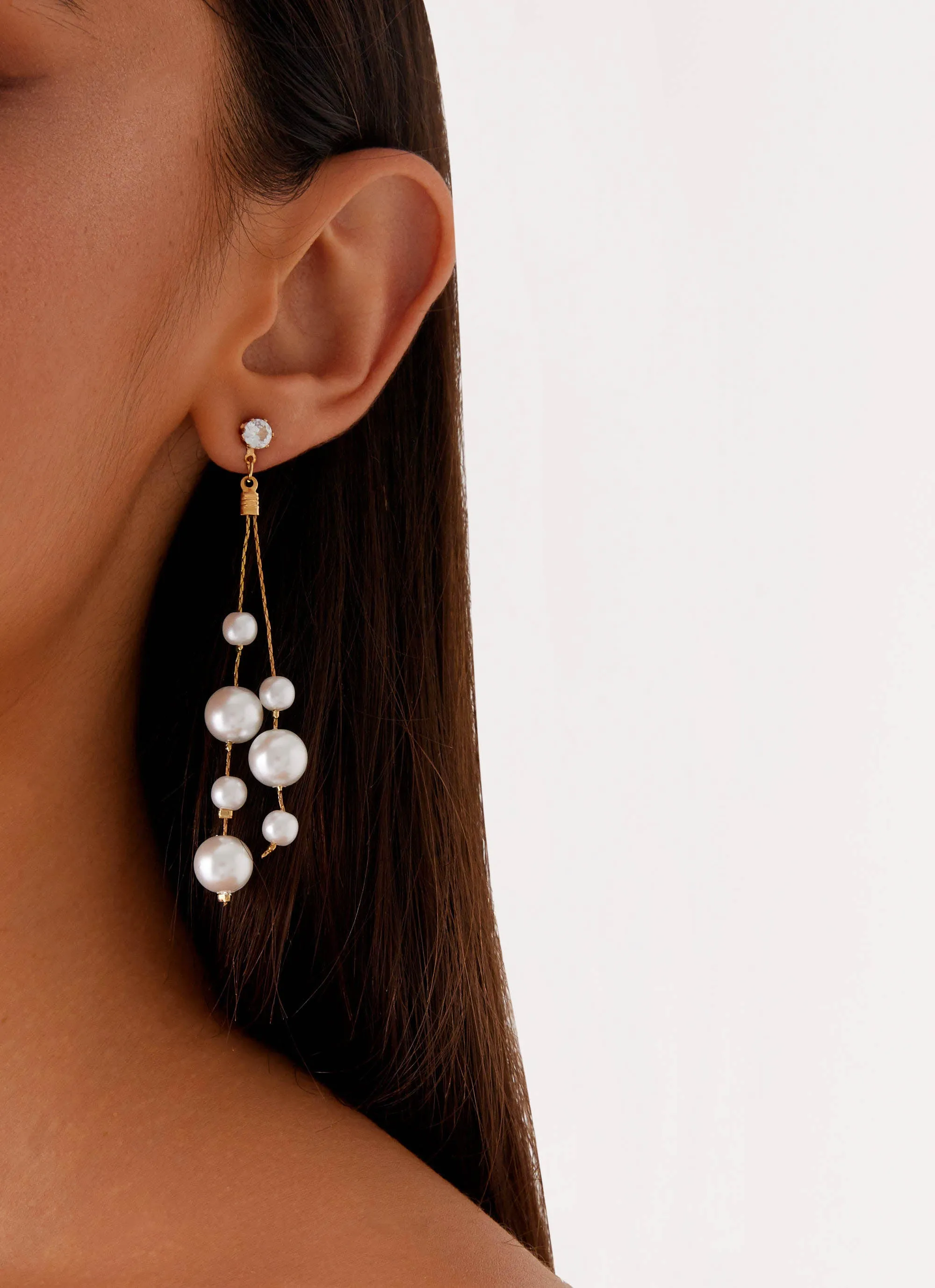 Mallorie Earrings - Pearl sold by Peppermayo product image thumbnail 3