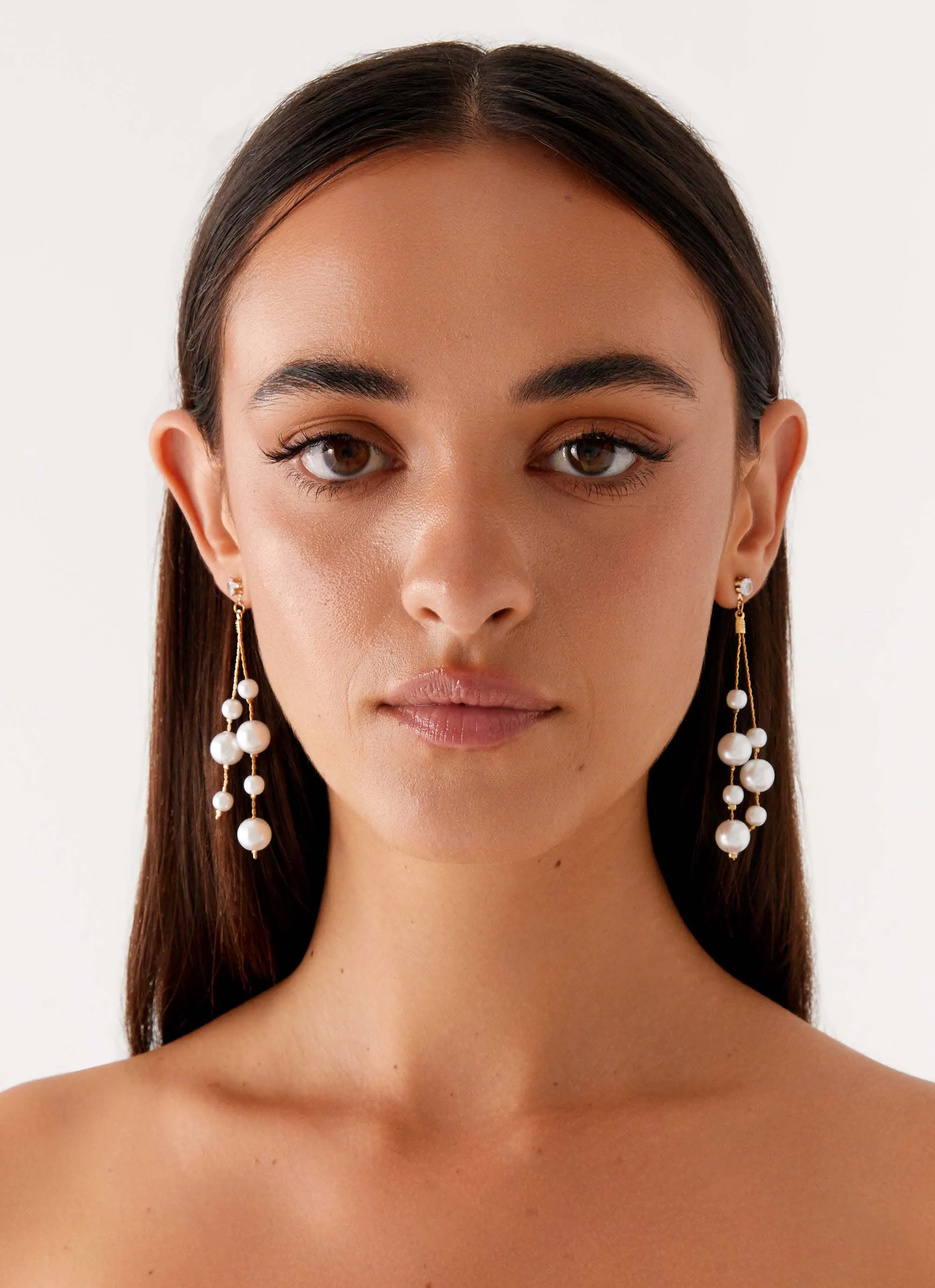 Mallorie Earrings - Pearl sold by Peppermayo product image thumbnail 4