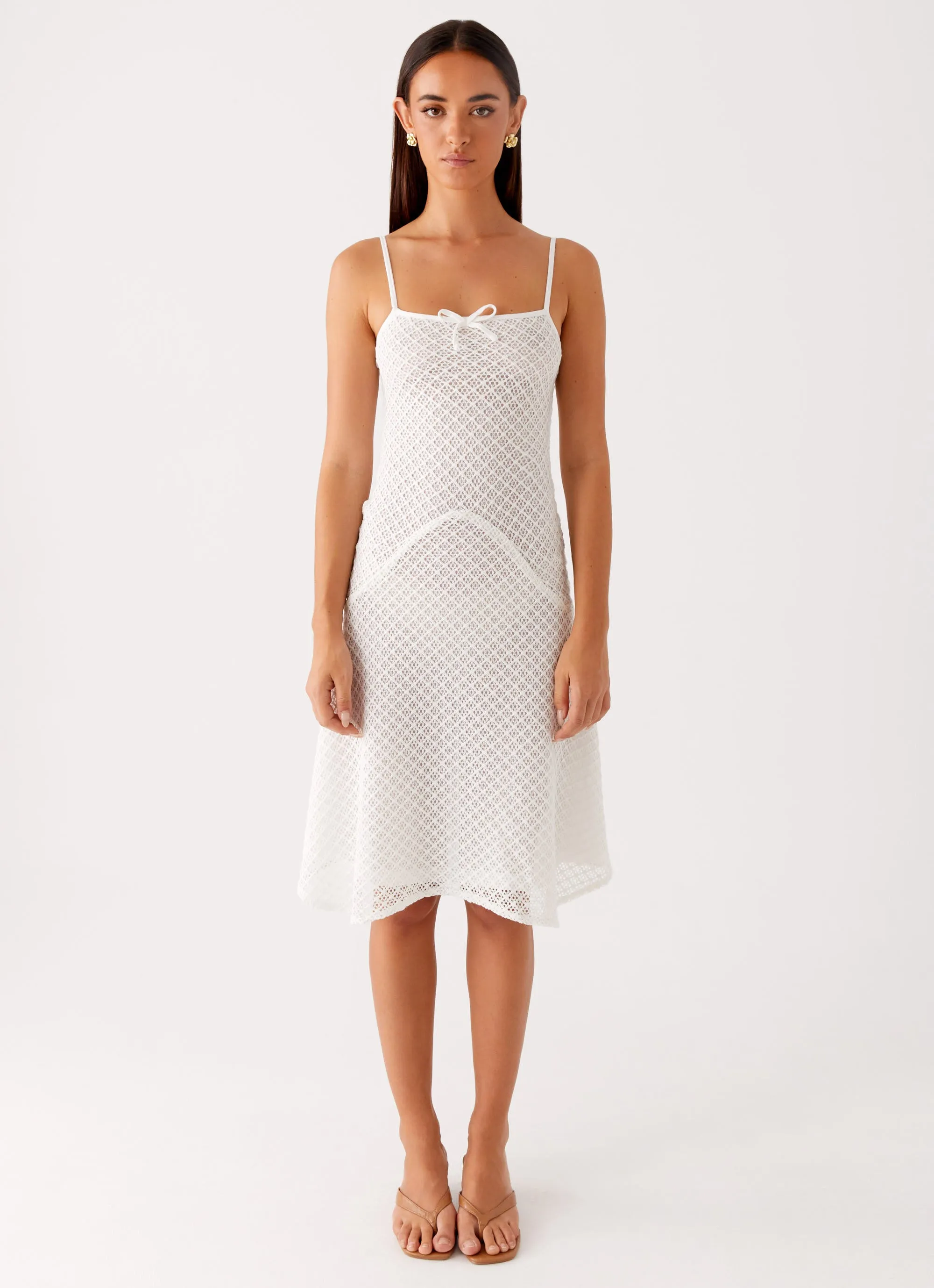 Tamar Midi Dress - White sold by Peppermayo product image thumbnail 2