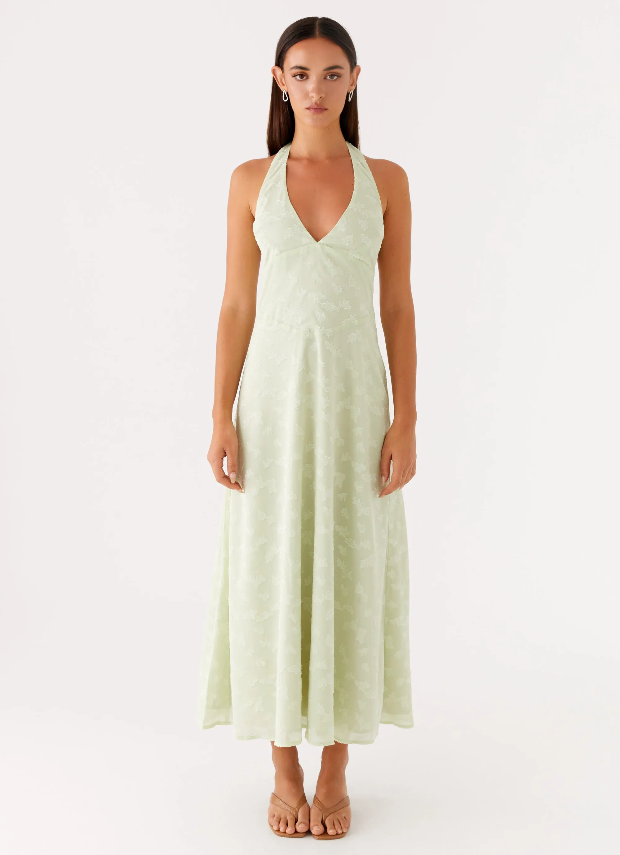 Francesca Midi Dress - Sage sold by Peppermayo