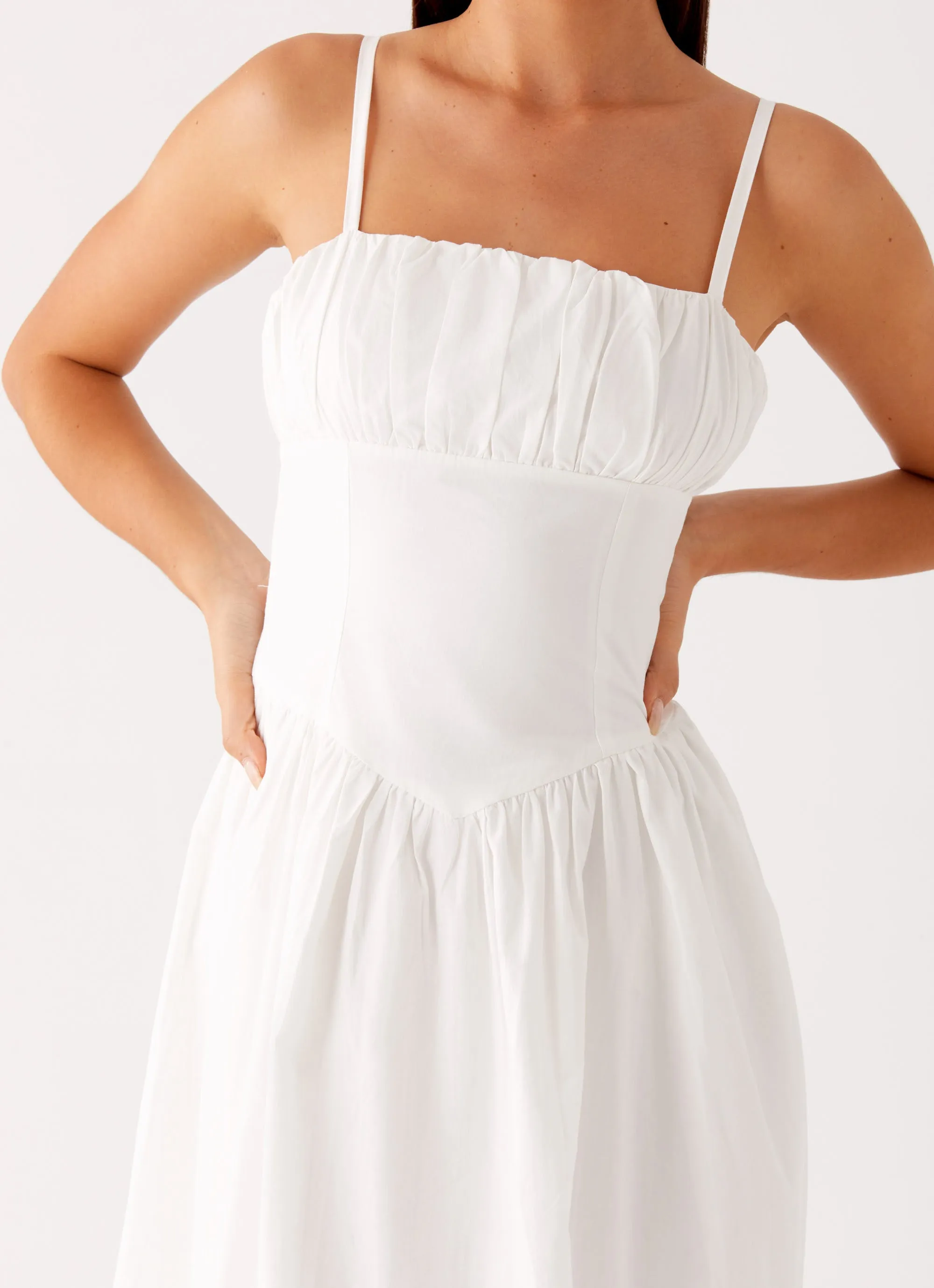 Phillipa Midi Dress - White sold by Peppermayo product image thumbnail 5