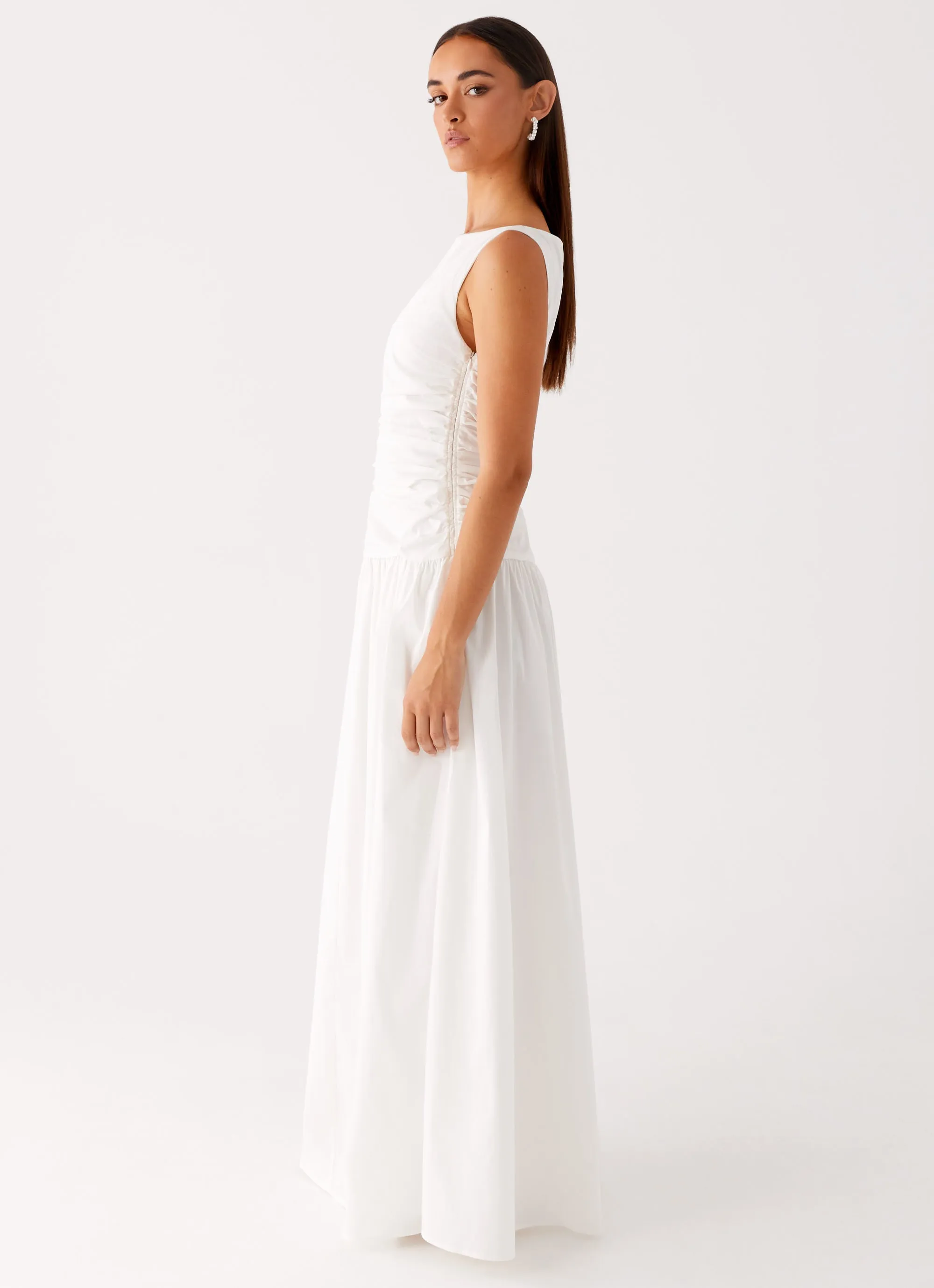 Carmel High Neck Maxi Dress - White sold by Peppermayo product image thumbnail 3
