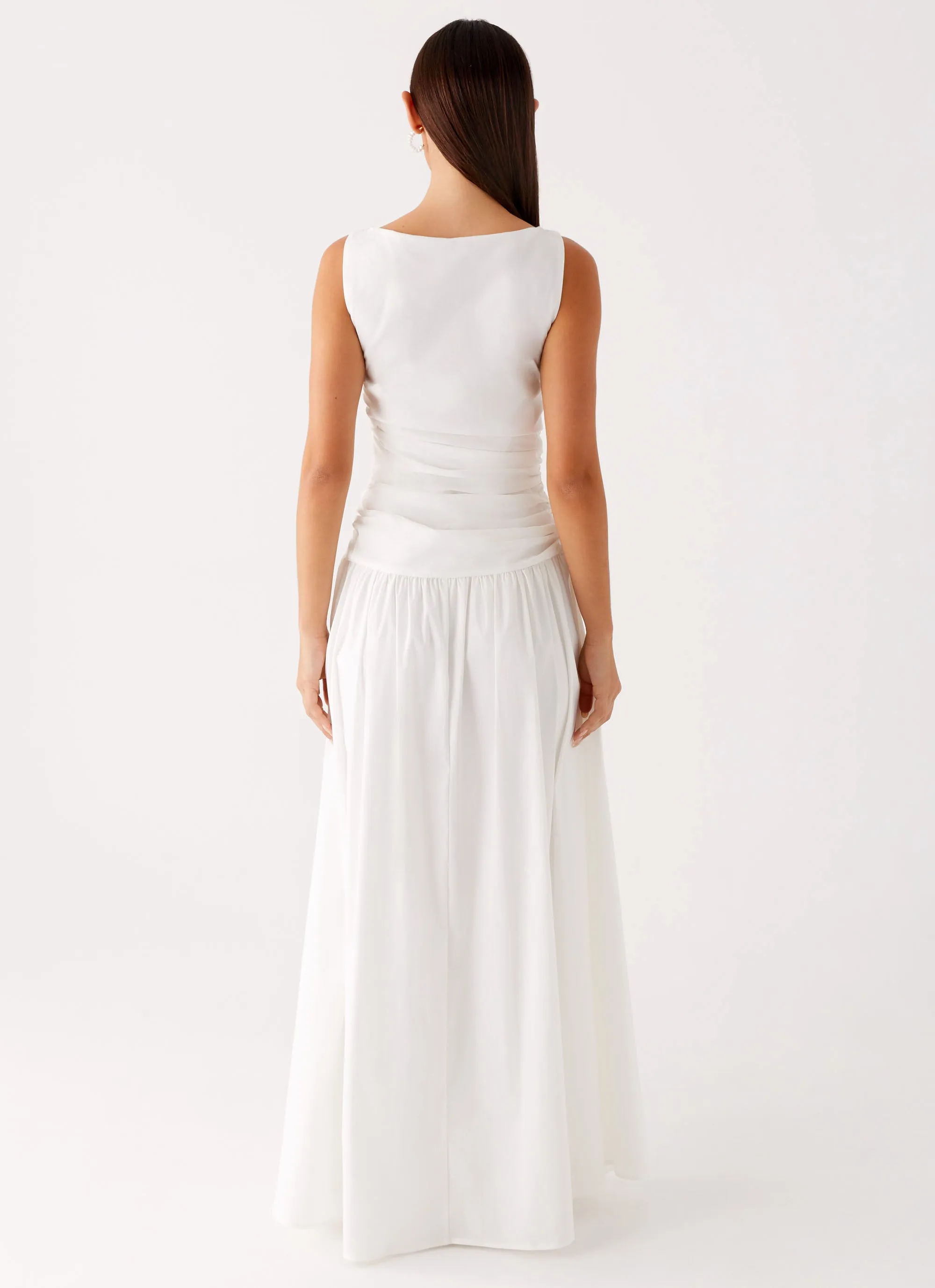 Carmel High Neck Maxi Dress - White sold by Peppermayo product image thumbnail 4
