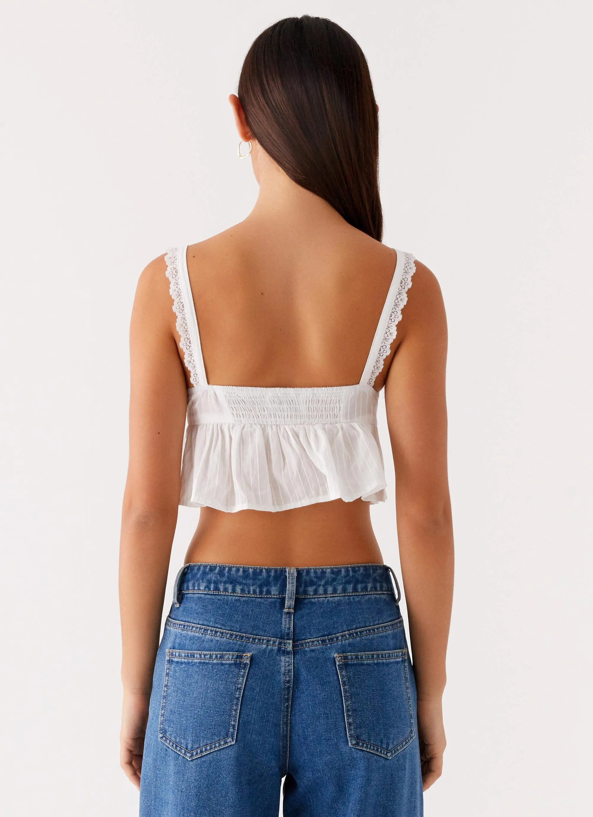 Elliana Cami Top - White sold by Peppermayo product image thumbnail 4