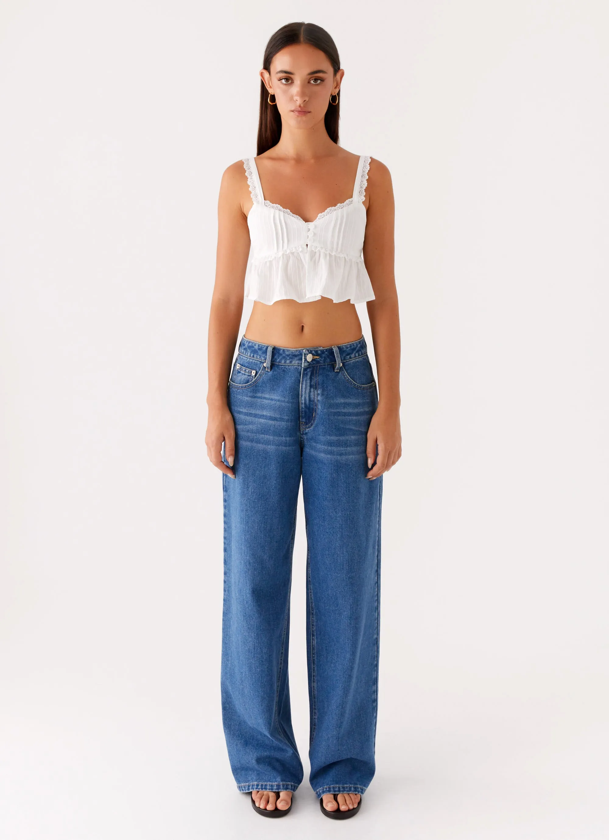 Elliana Cami Top - White sold by Peppermayo product image thumbnail 2