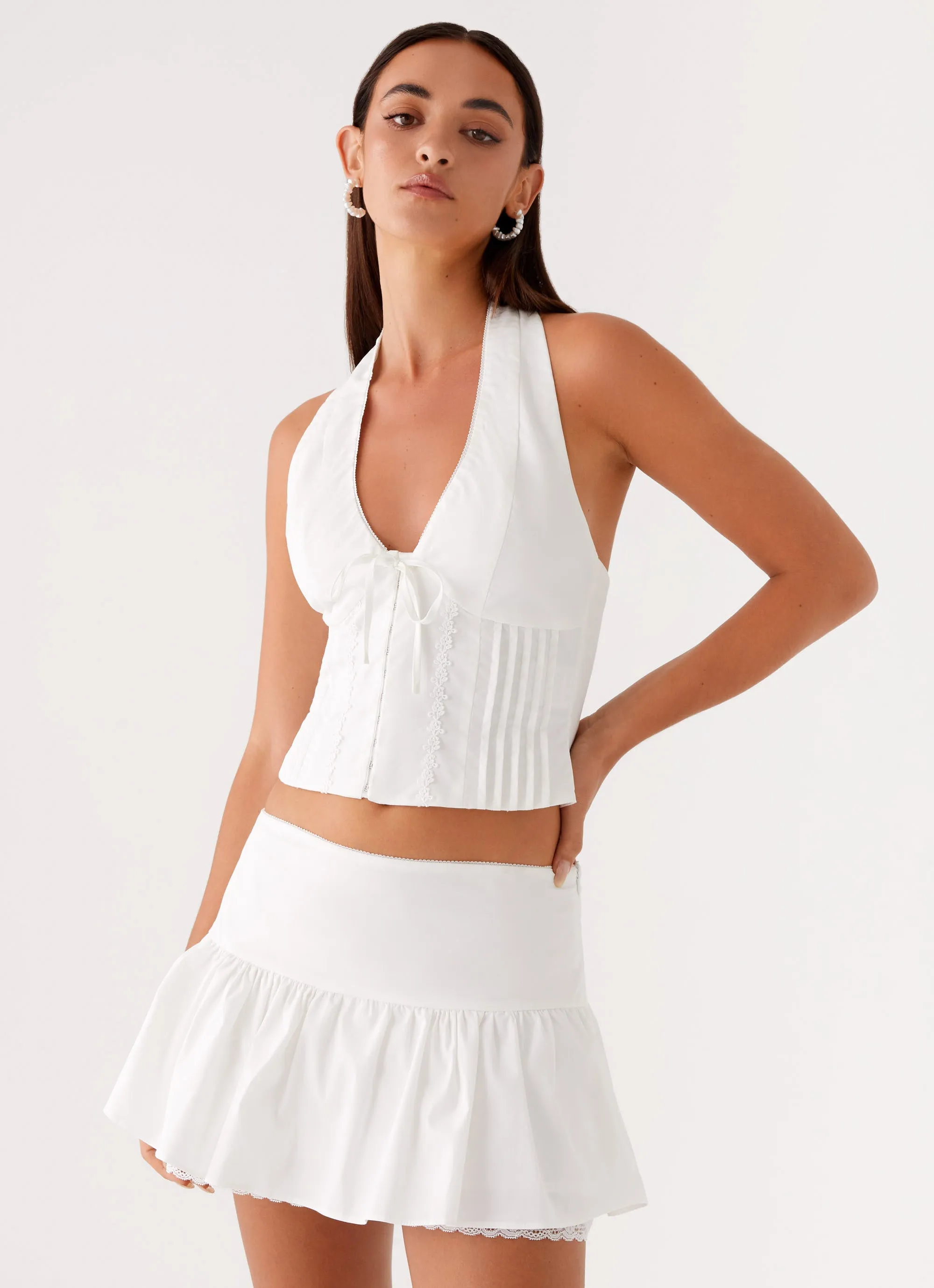 Mavis Mini Skirt - White sold by Peppermayo product image thumbnail 5