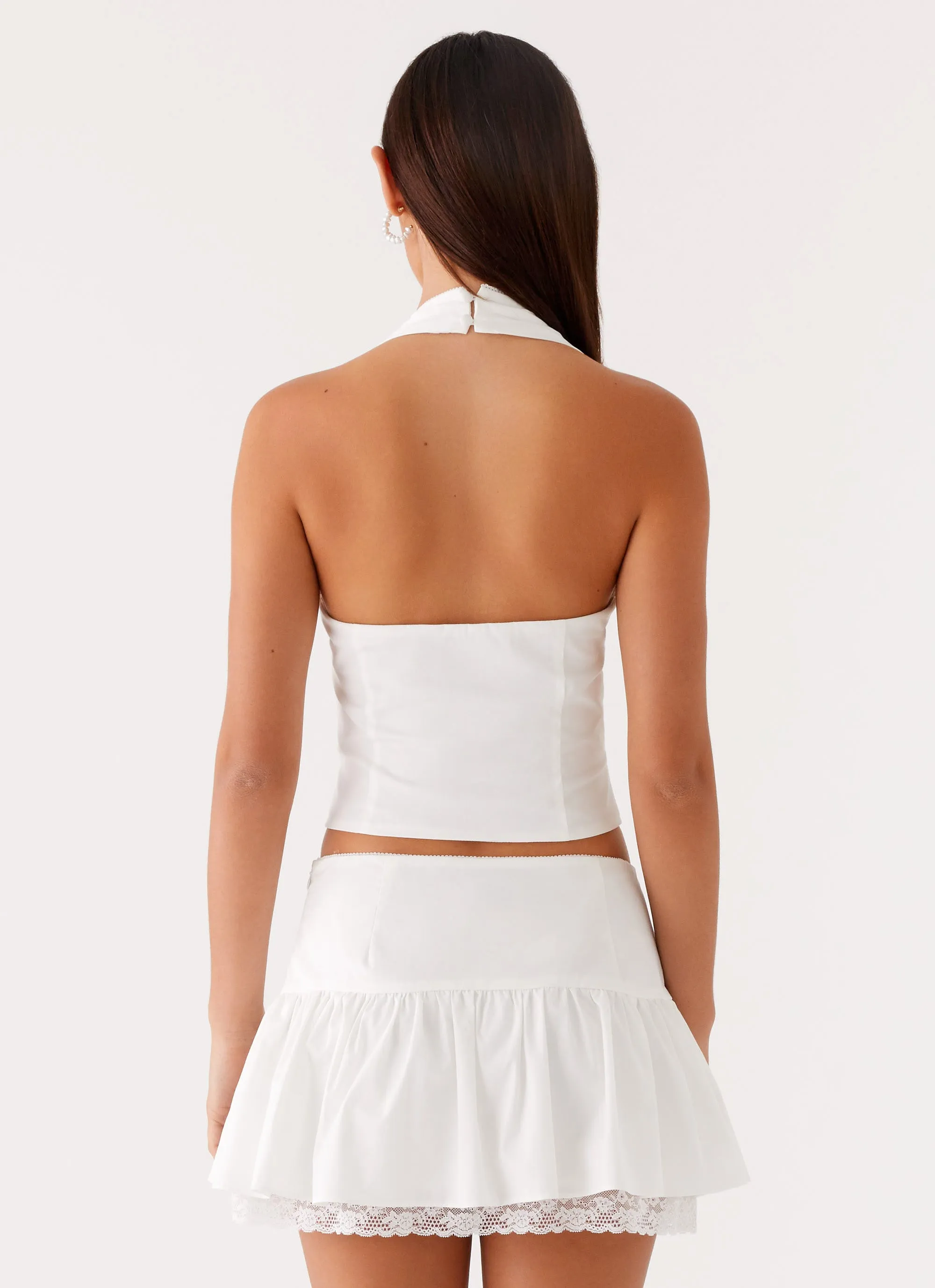 Mavis Mini Skirt - White sold by Peppermayo product image thumbnail 3