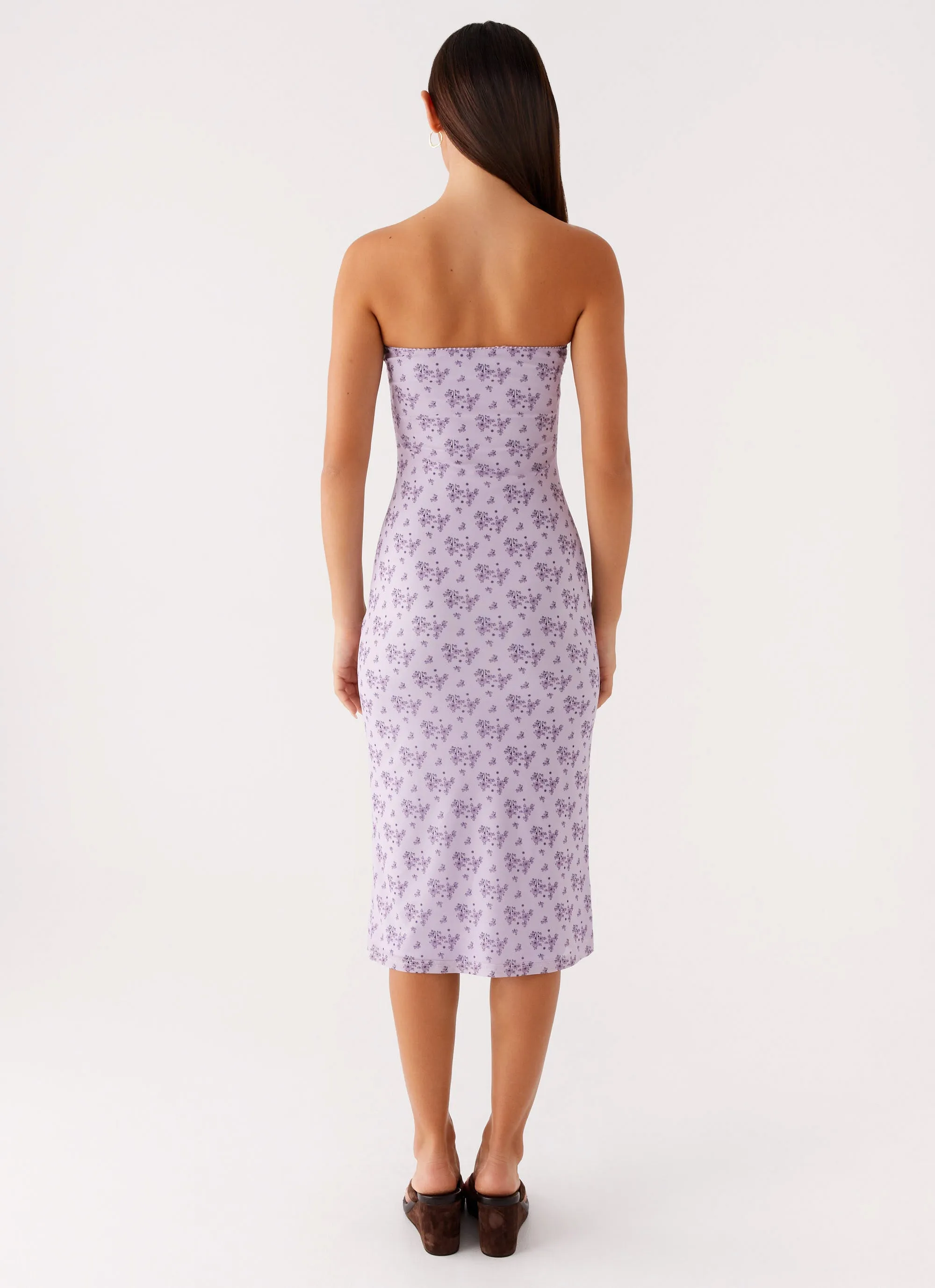 Keila Strapless Midi Dress - Lavender Meadow sold by Peppermayo product image thumbnail 4