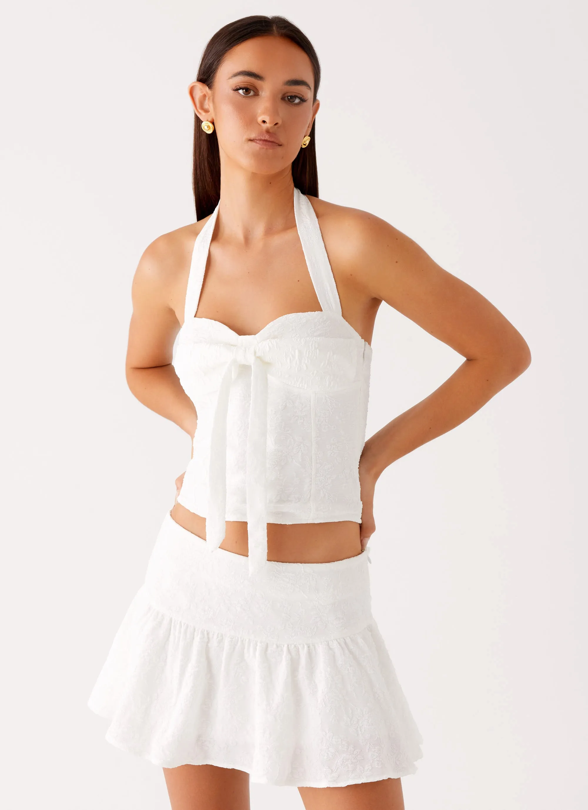 Brissy Mini Skirt - White sold by Peppermayo product image thumbnail 5