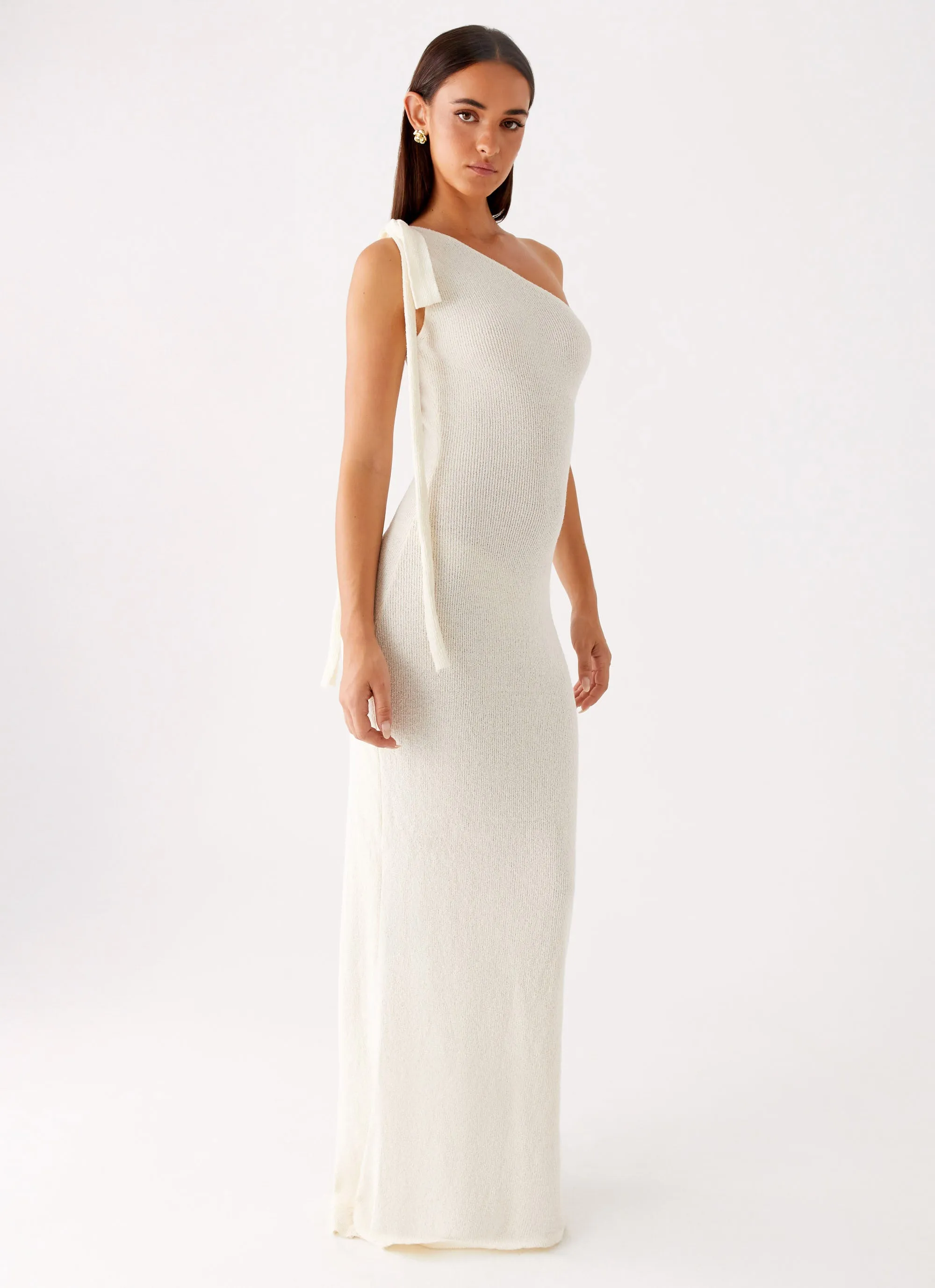 Easton Knit Maxi Dress - White sold by Peppermayo product image thumbnail 5