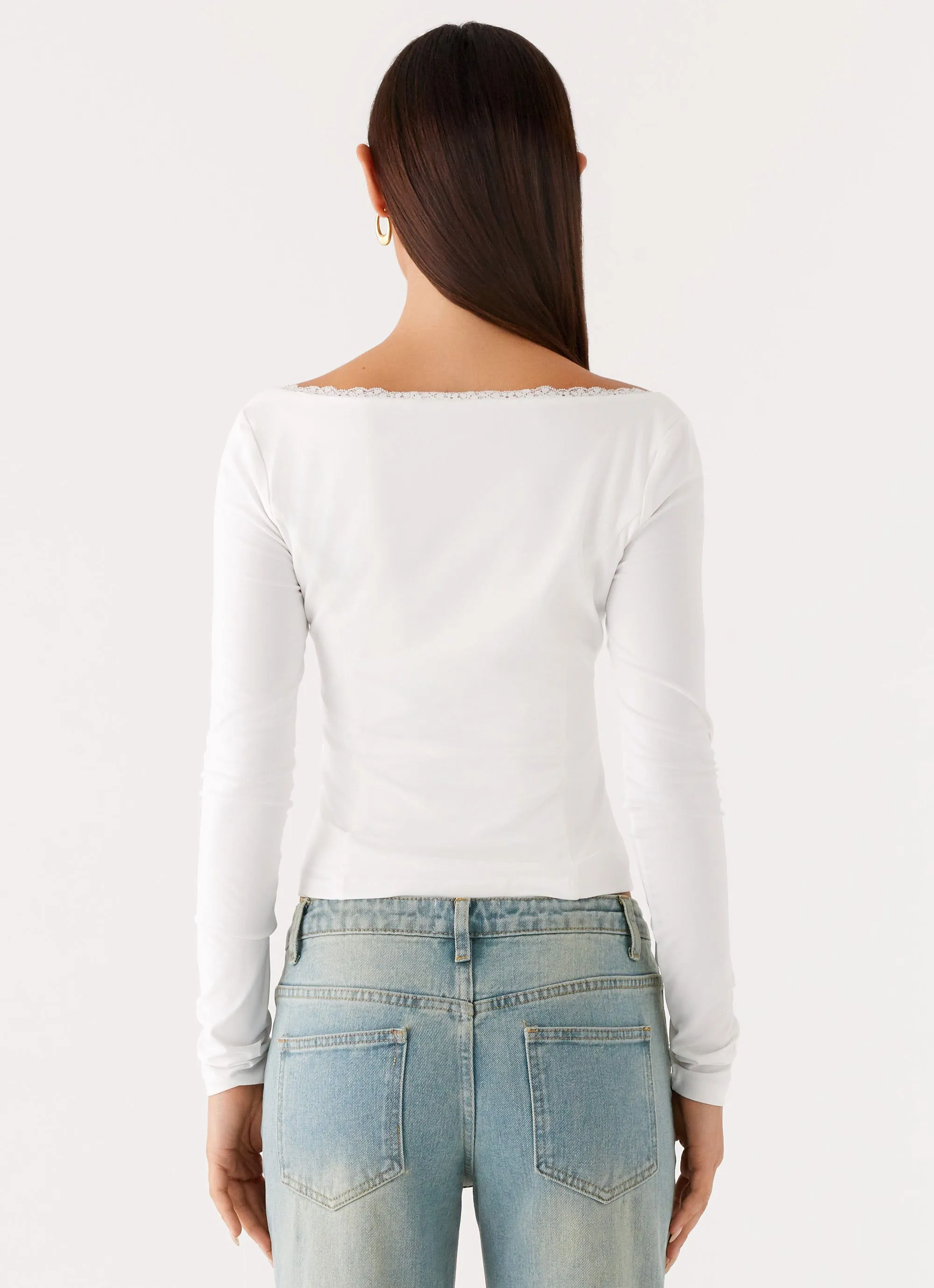 Moda Long Sleeve Top - White sold by Peppermayo product image thumbnail 4