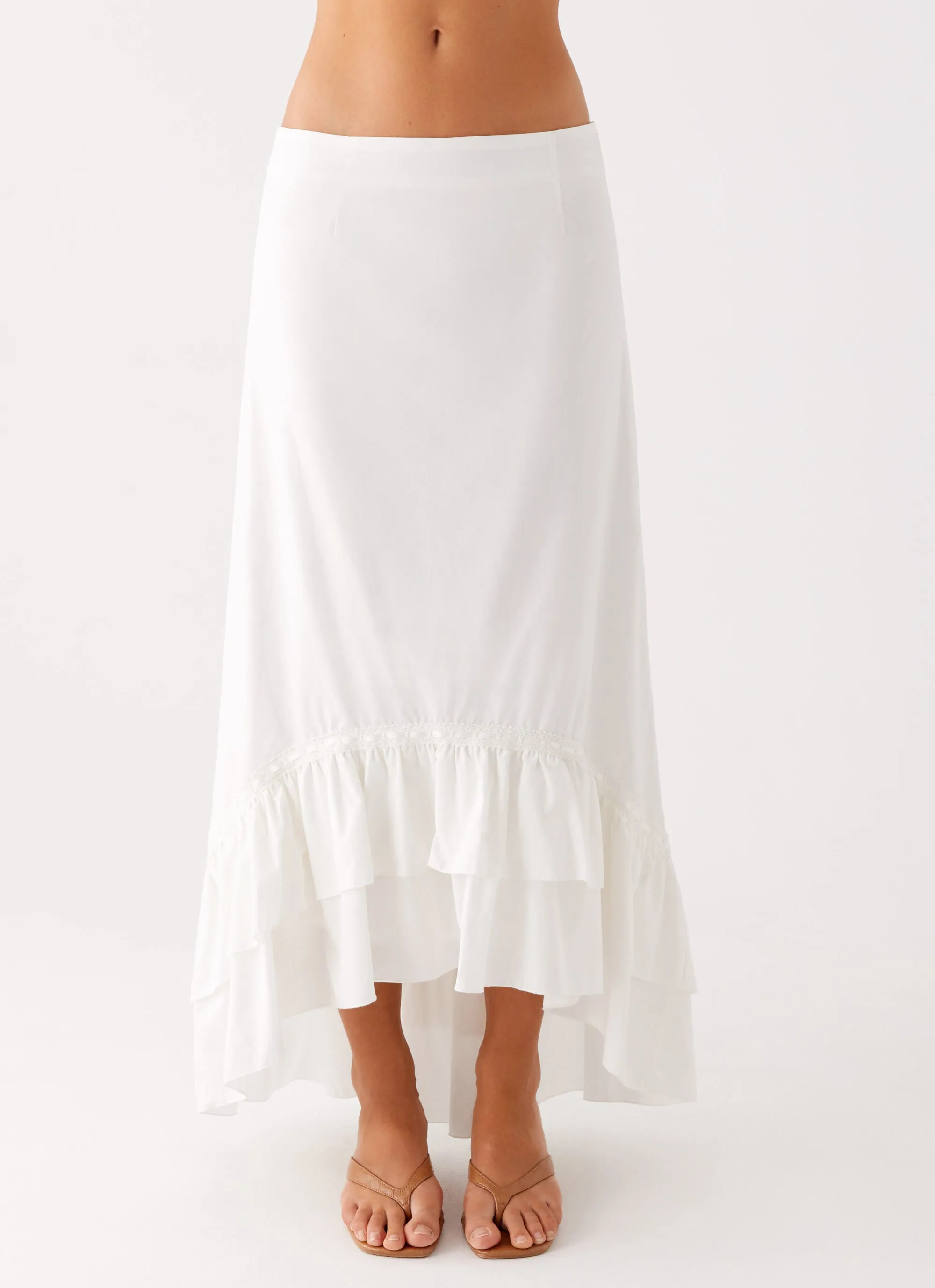 Alessandra Maxi Skirt - White sold by Peppermayo product image thumbnail 5