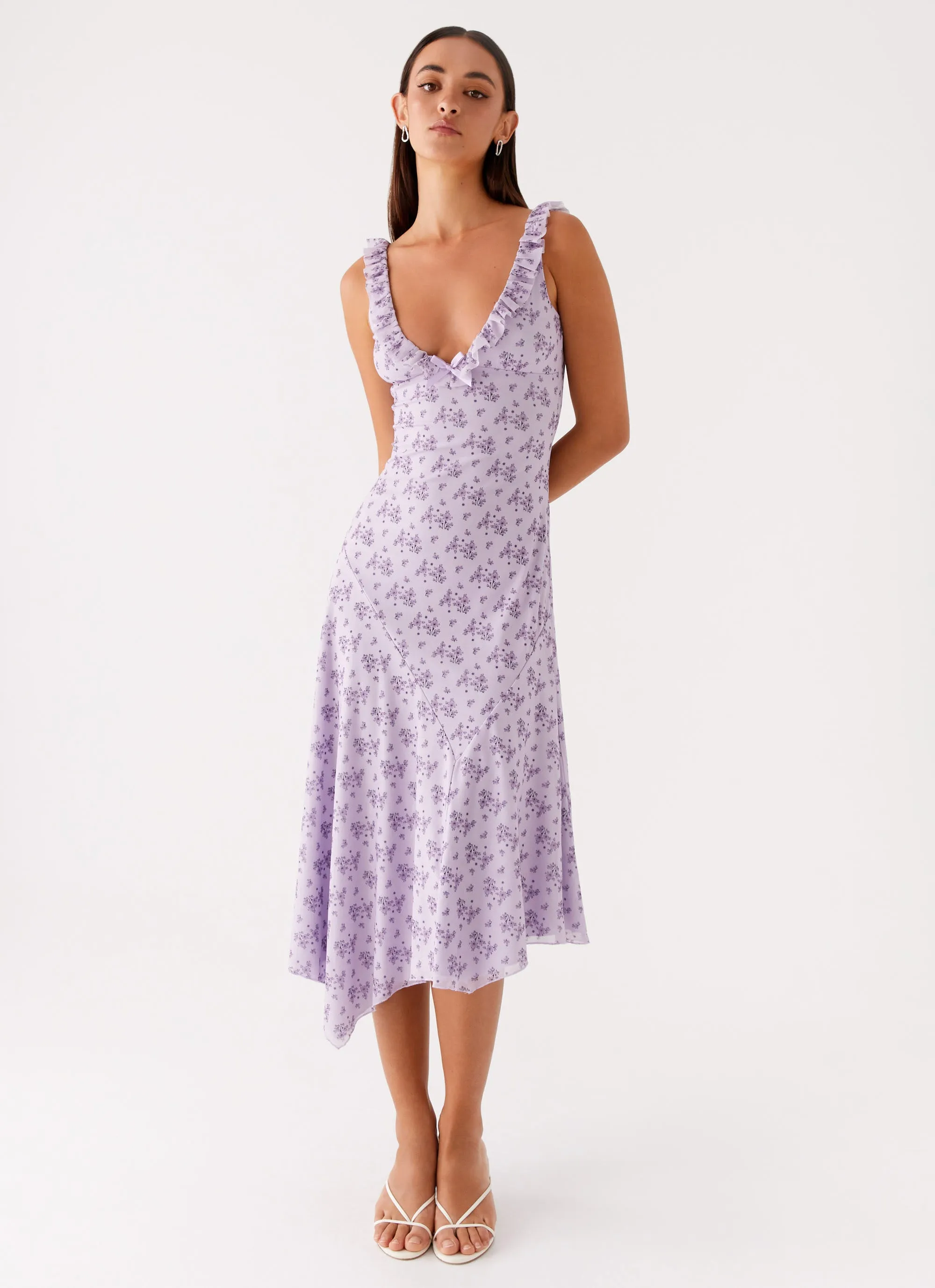 Asteri Midi Dress - Lavender Meadow sold by Peppermayo