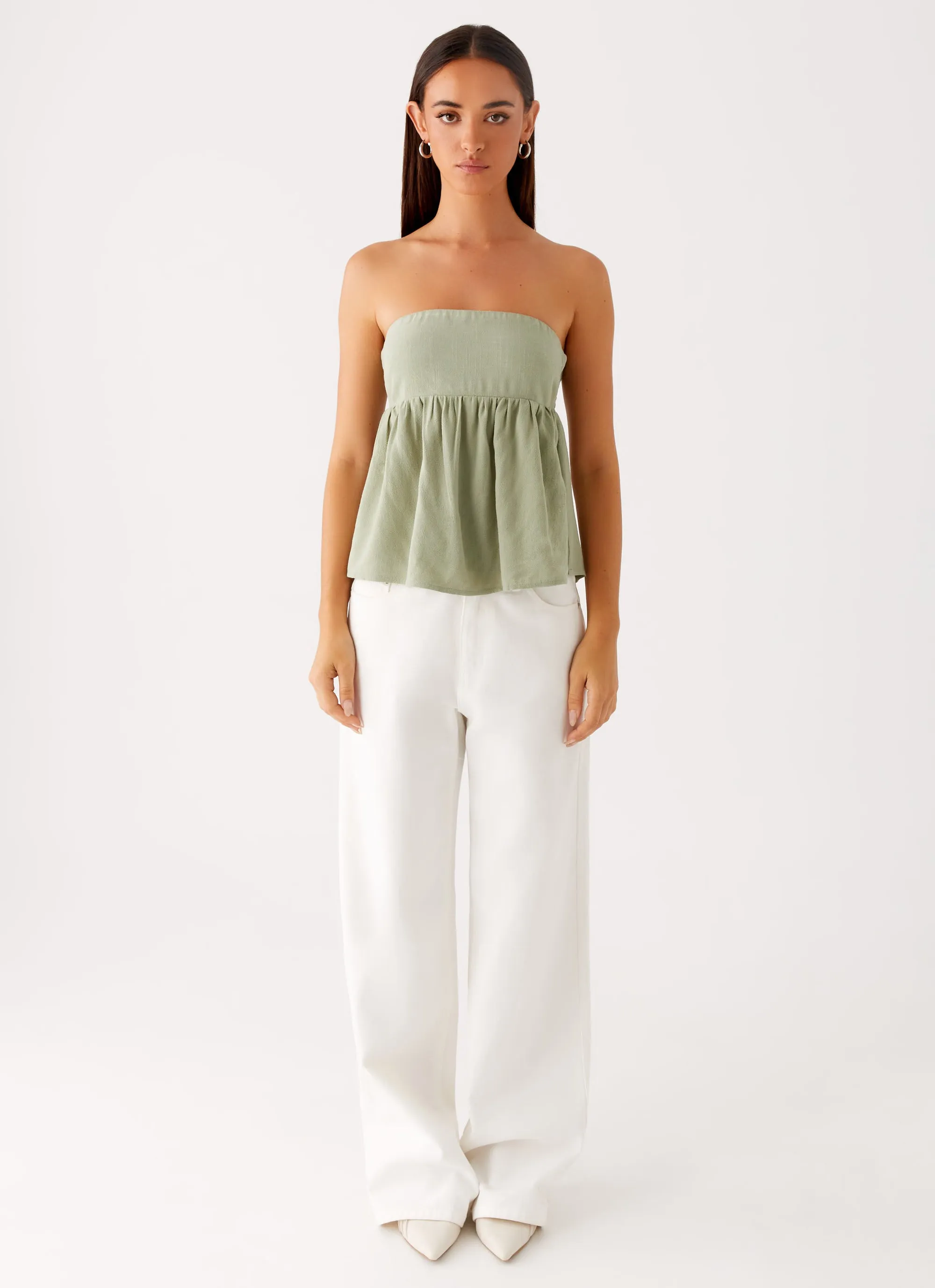 Cassie Tube Top - Sage sold by Peppermayo product image thumbnail 2