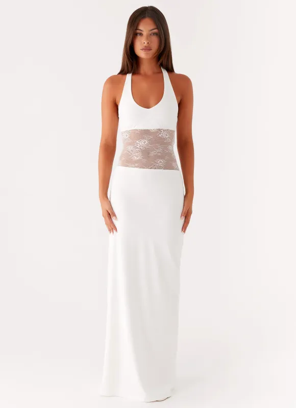 Main Focus Maxi Dress - White sold by Peppermayo