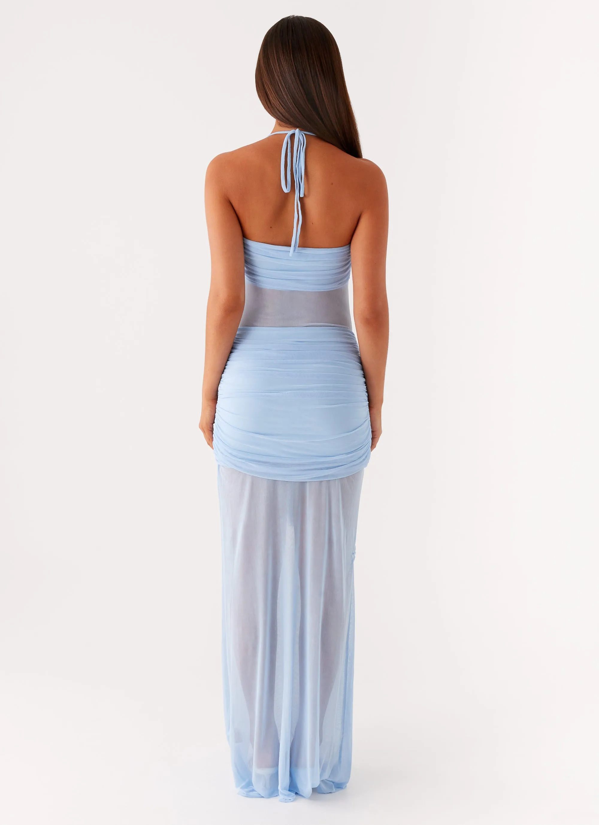 Lily Halter Maxi Dress - Blue sold by Peppermayo product image thumbnail 4
