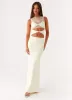 Imperial Maxi Dress - Yellow sold by Peppermayo